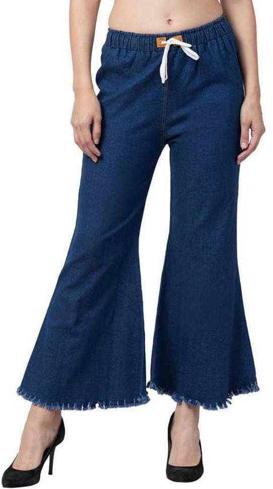     			Coutume Collections Women's Flared Mid-Rise Jeans ( Blue )