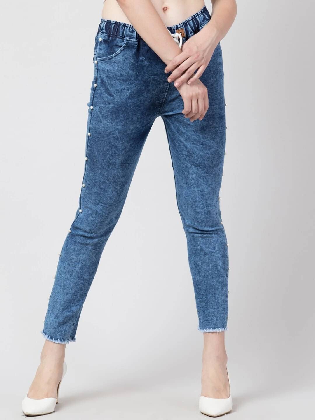     			Coutume Collections Women's Regular Fit Low-Rise Jeans ( Blue )