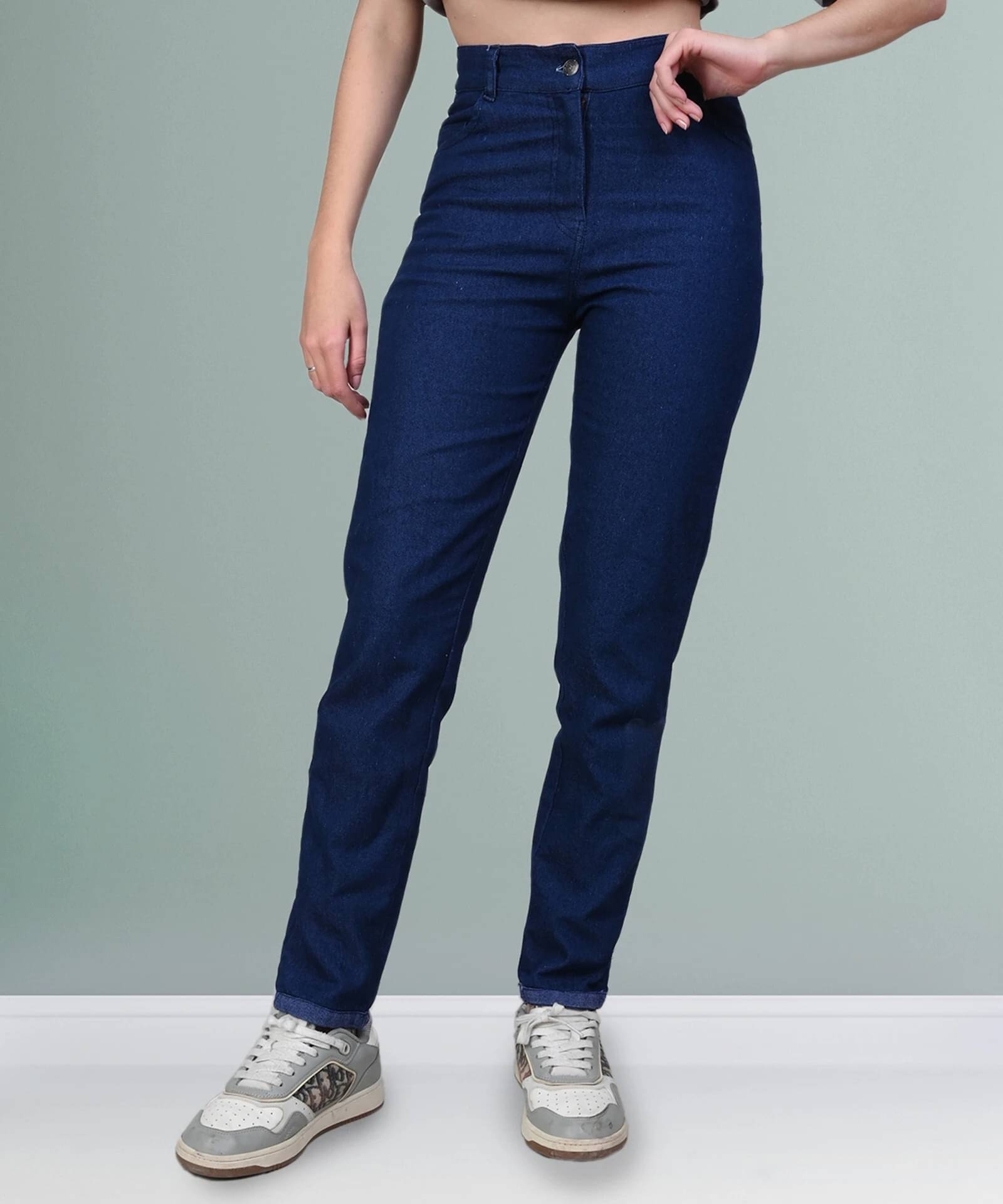     			Coutume Collections Women's Regular Fit Mid-Rise Jeans ( Dark Blue )
