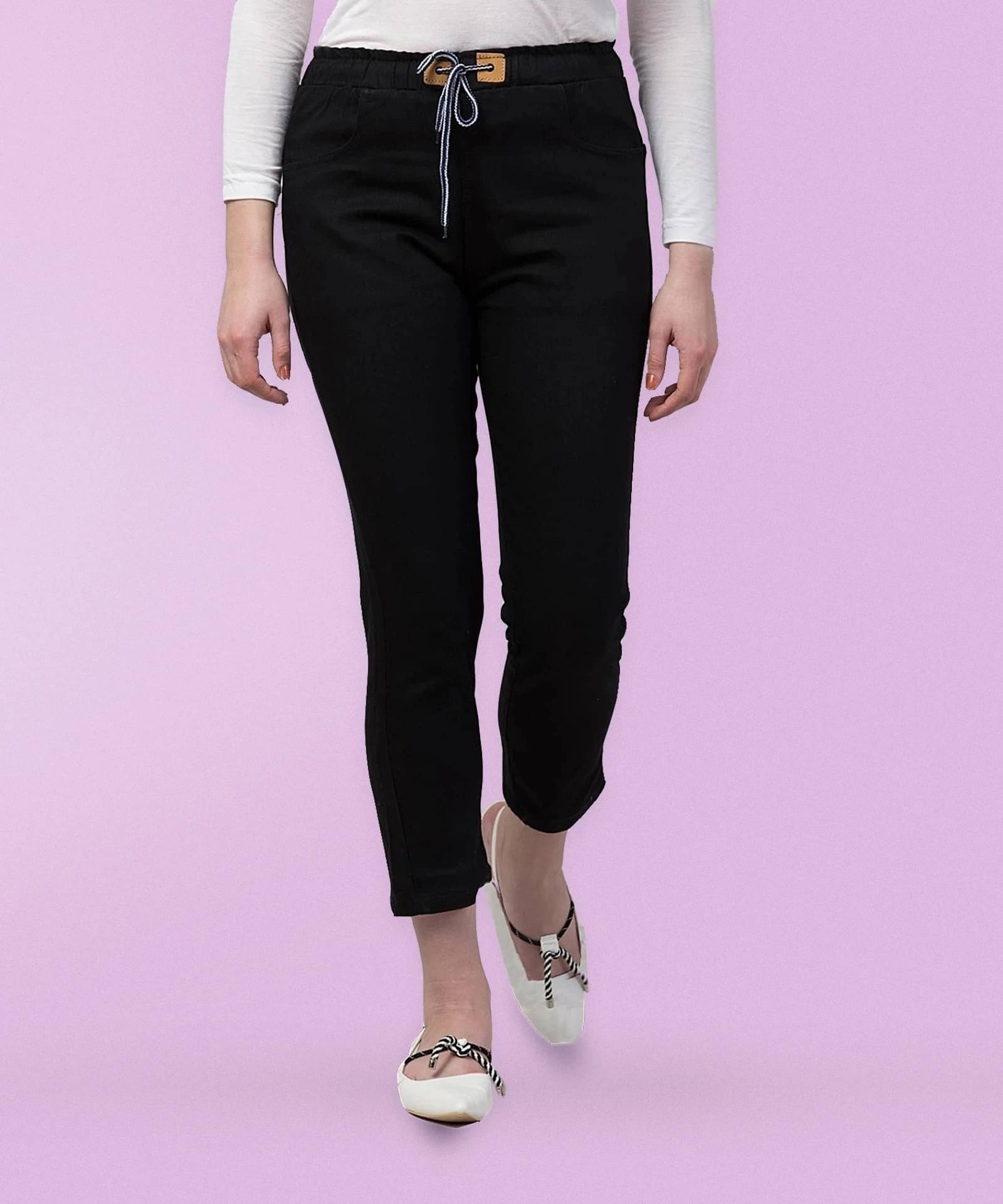     			Coutume Collections Women's Regular Fit Mid-Rise Jeans ( Black )