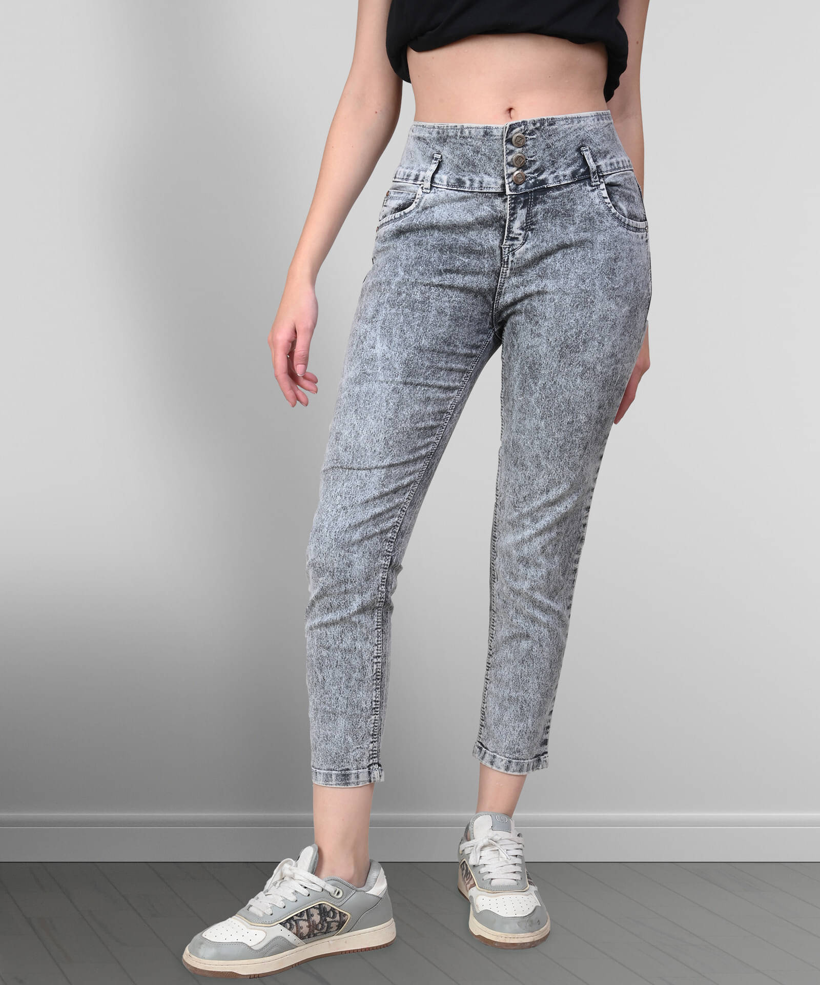     			Coutume Collections Women's Regular Fit Mid-Rise Jeans ( Grey )