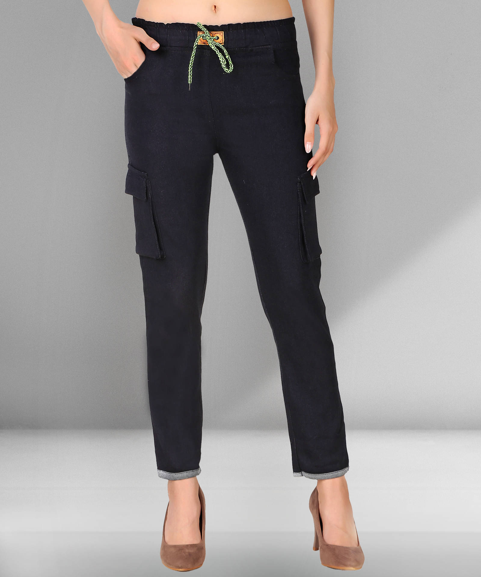     			Coutume Collections Women's Regular Fit Mid-Rise Jeans ( Black )