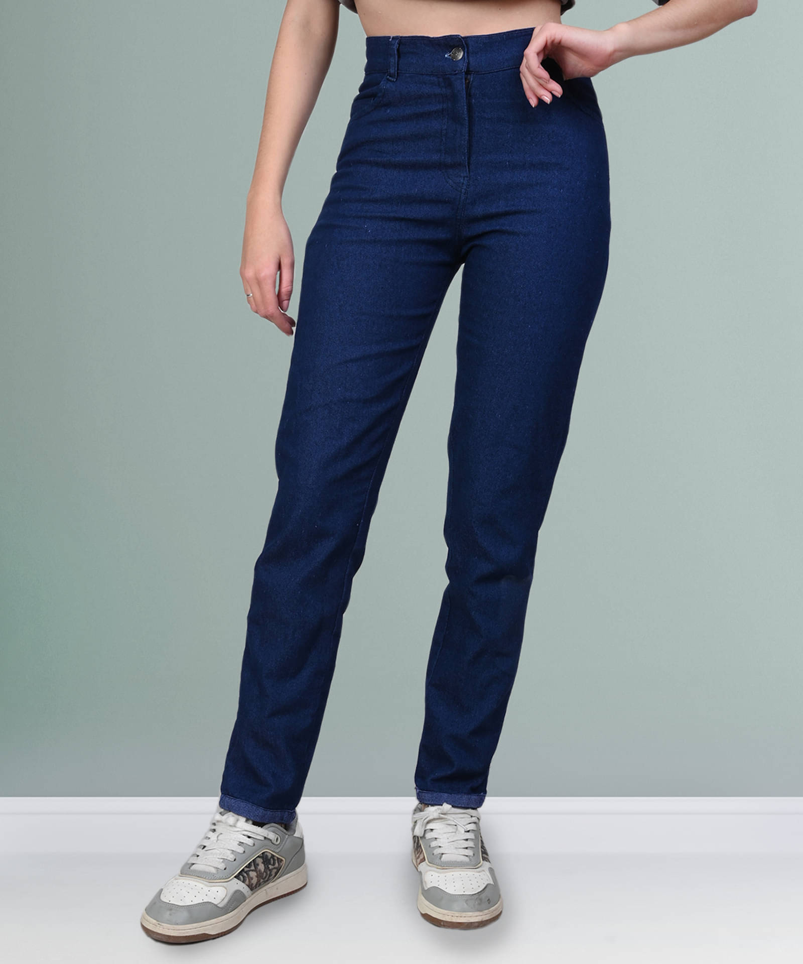     			Coutume Collections Women's Regular Fit Mid-Rise Jeans ( Dark Blue )