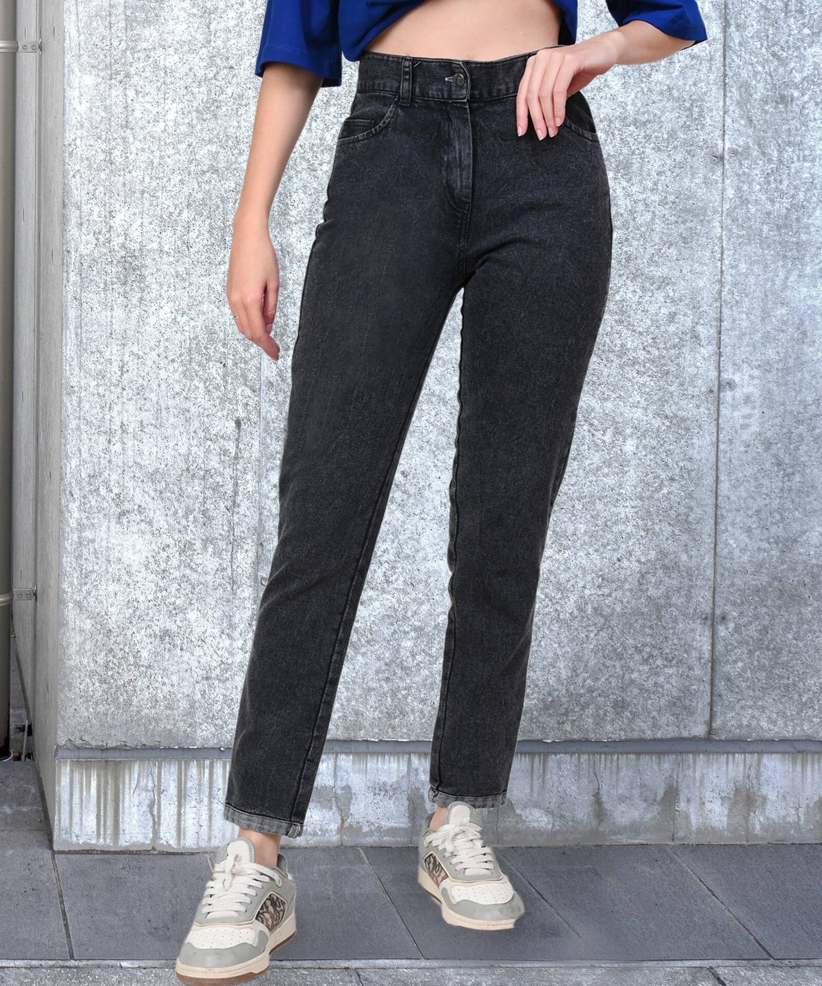     			Coutume Collections Women's Regular Fit Mid-Rise Jeans ( Black )