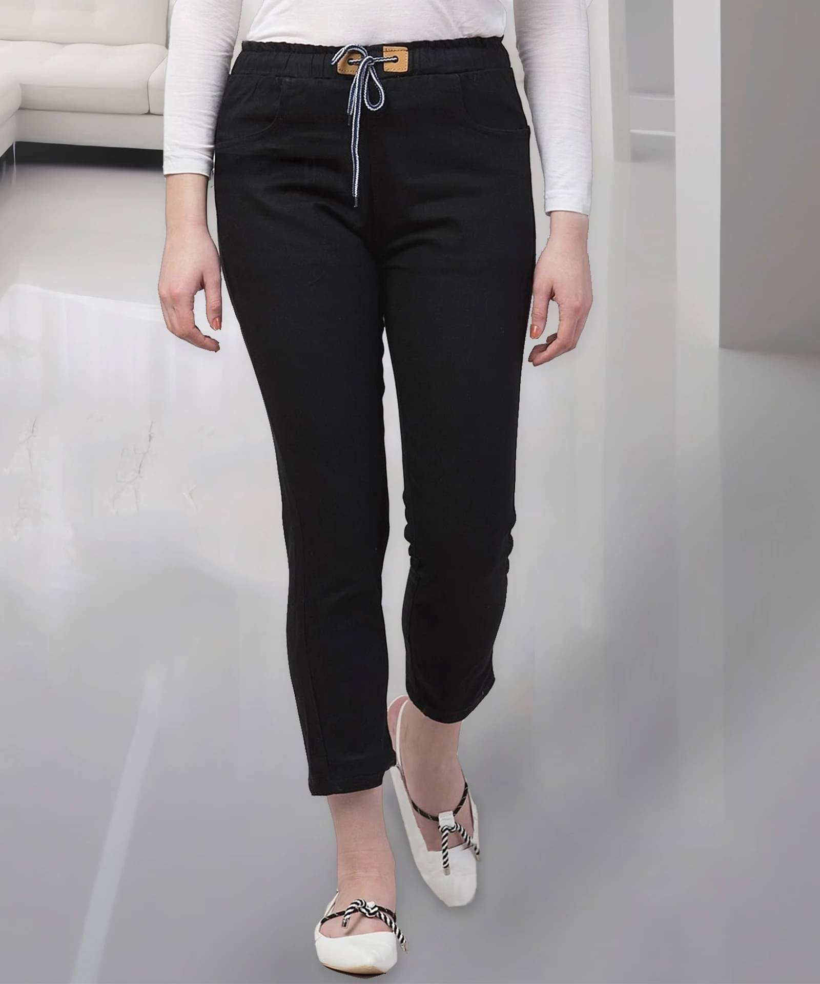     			Coutume Collections Women's Regular Fit Mid-Rise Jeans ( Black )