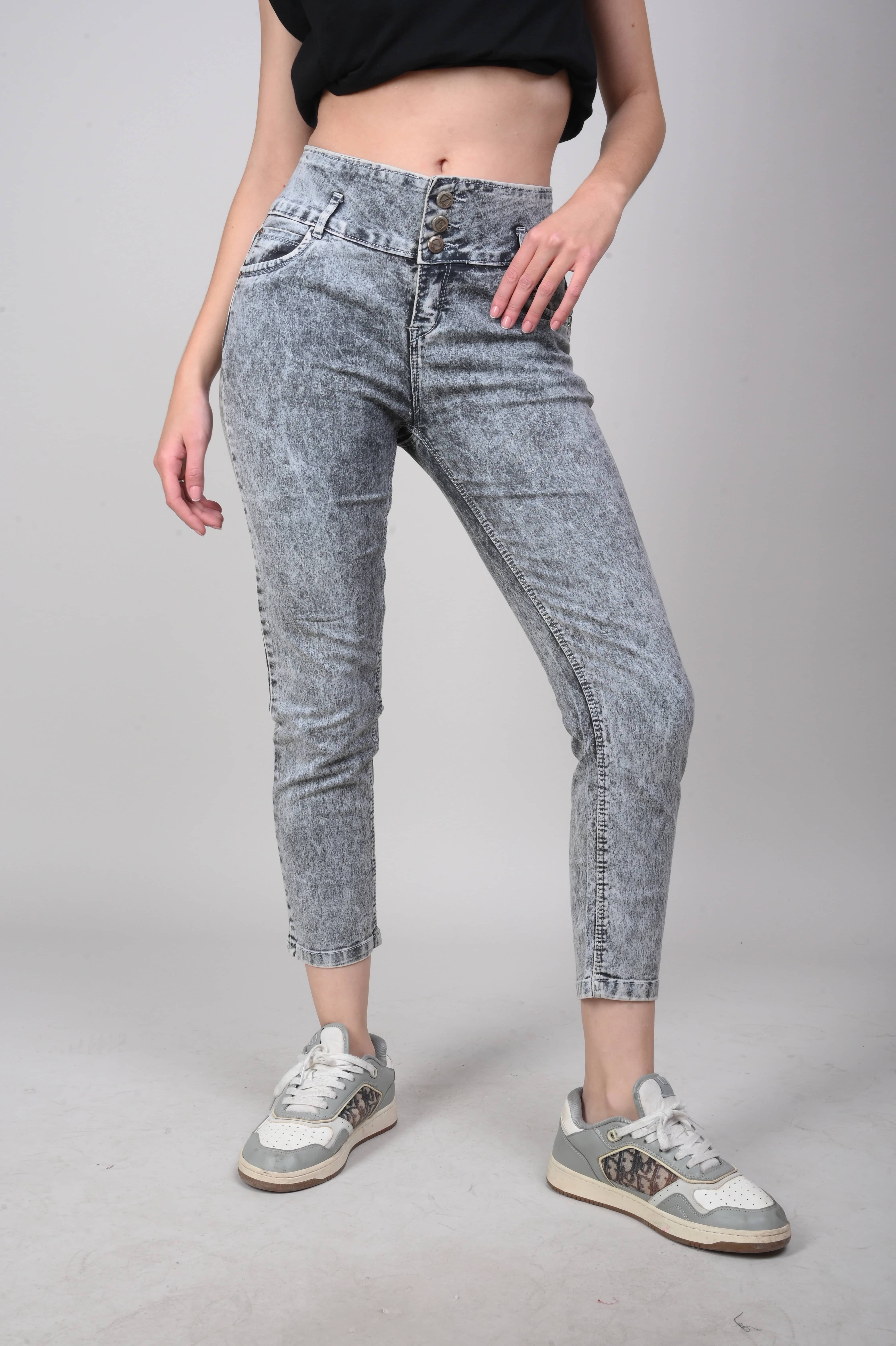     			Coutume Collections Women's Slim Fit Mid-Rise Jeans ( Grey )