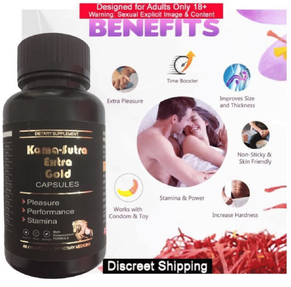 Dr Chopra Kamasutra Xtra Gold capsules Highly effective ayurvedic capsules for men by KAAMYOG