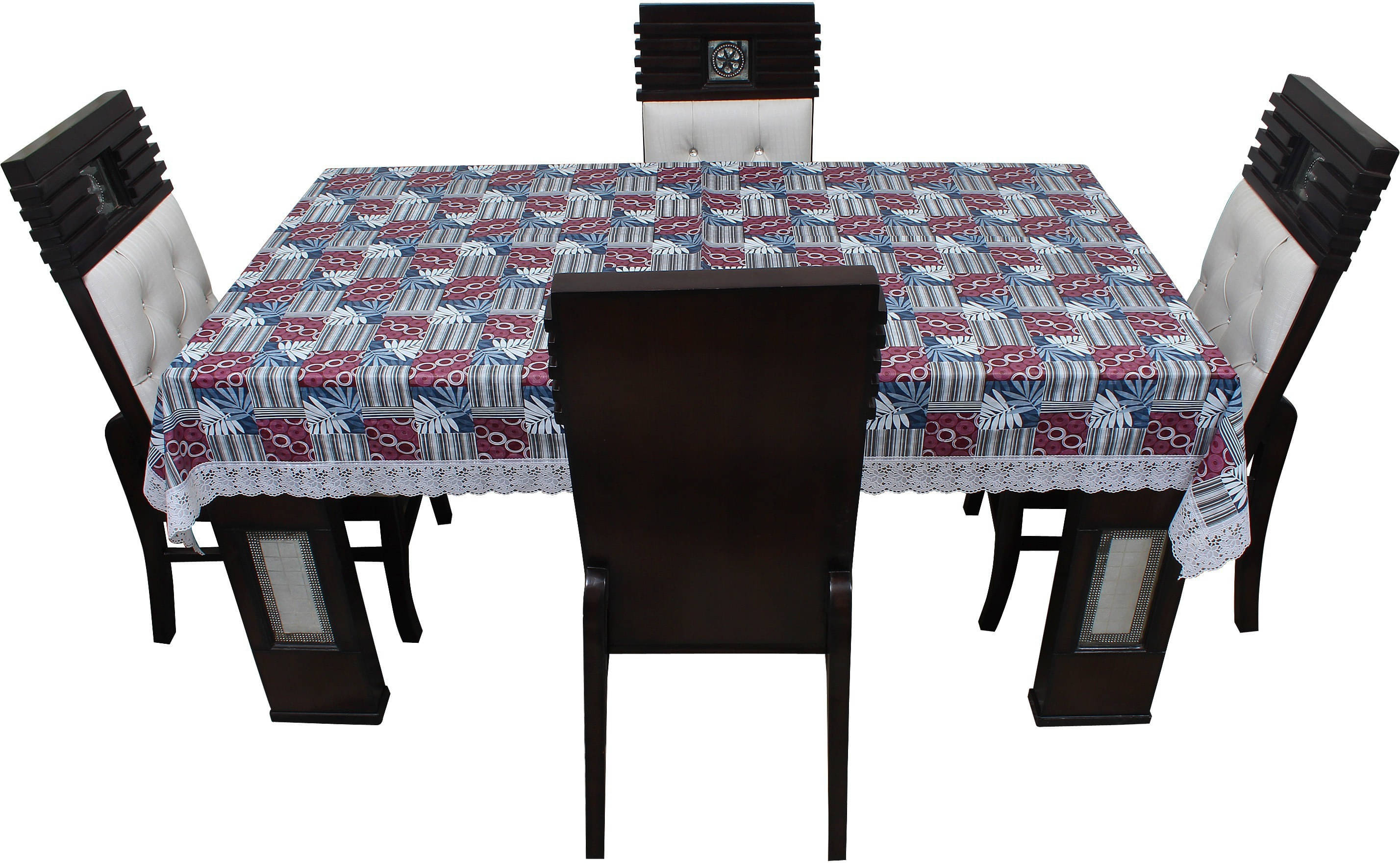     			Dream Care Printed PVC 4 Seater Rectangle Table Cover ( 52 x 76 ) cm Pack of 1 Multi