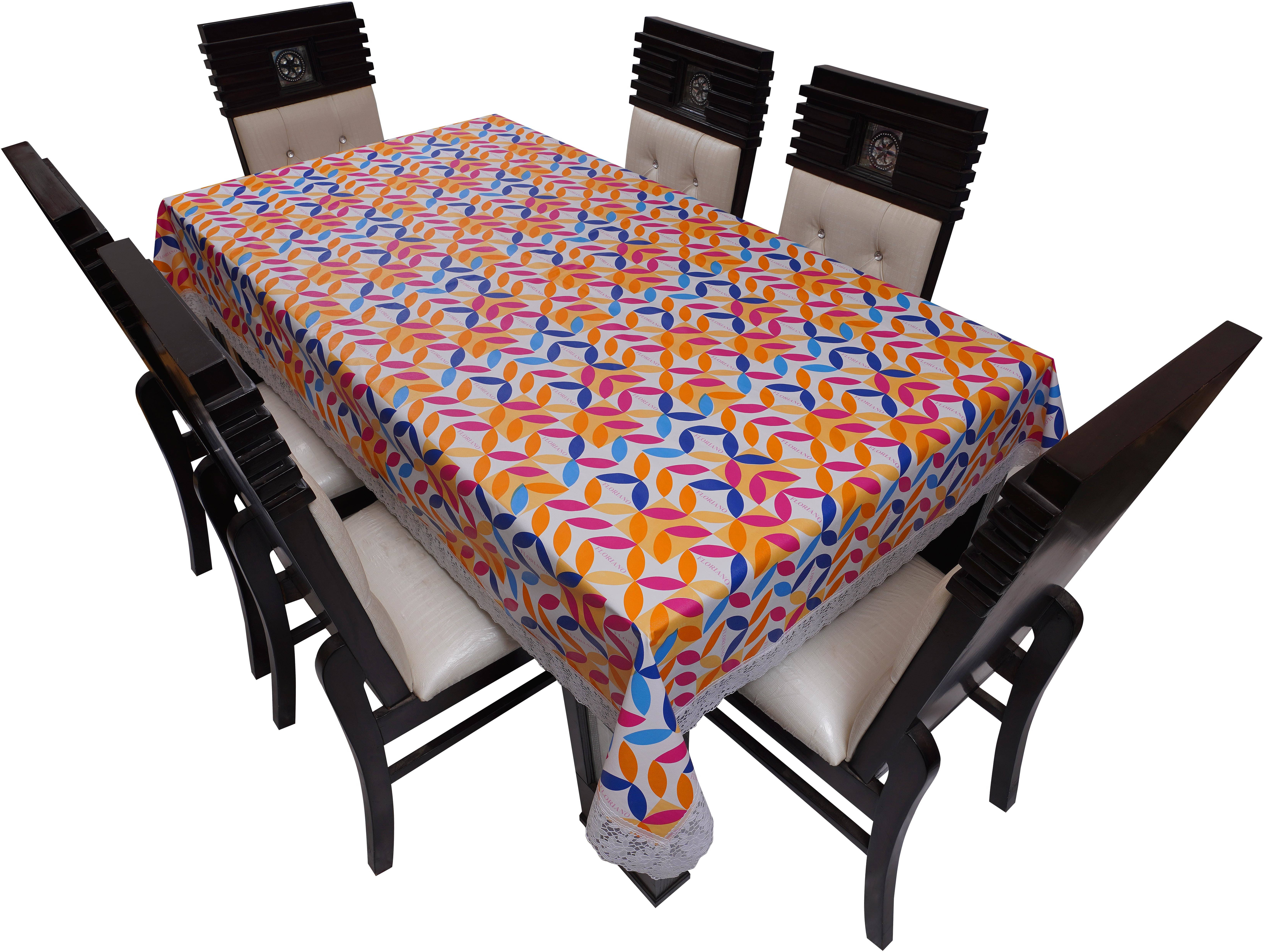     			Dream Care Printed PVC 6 Seater Rectangle Table Cover ( 60 x 90 ) cm Pack of 1 White