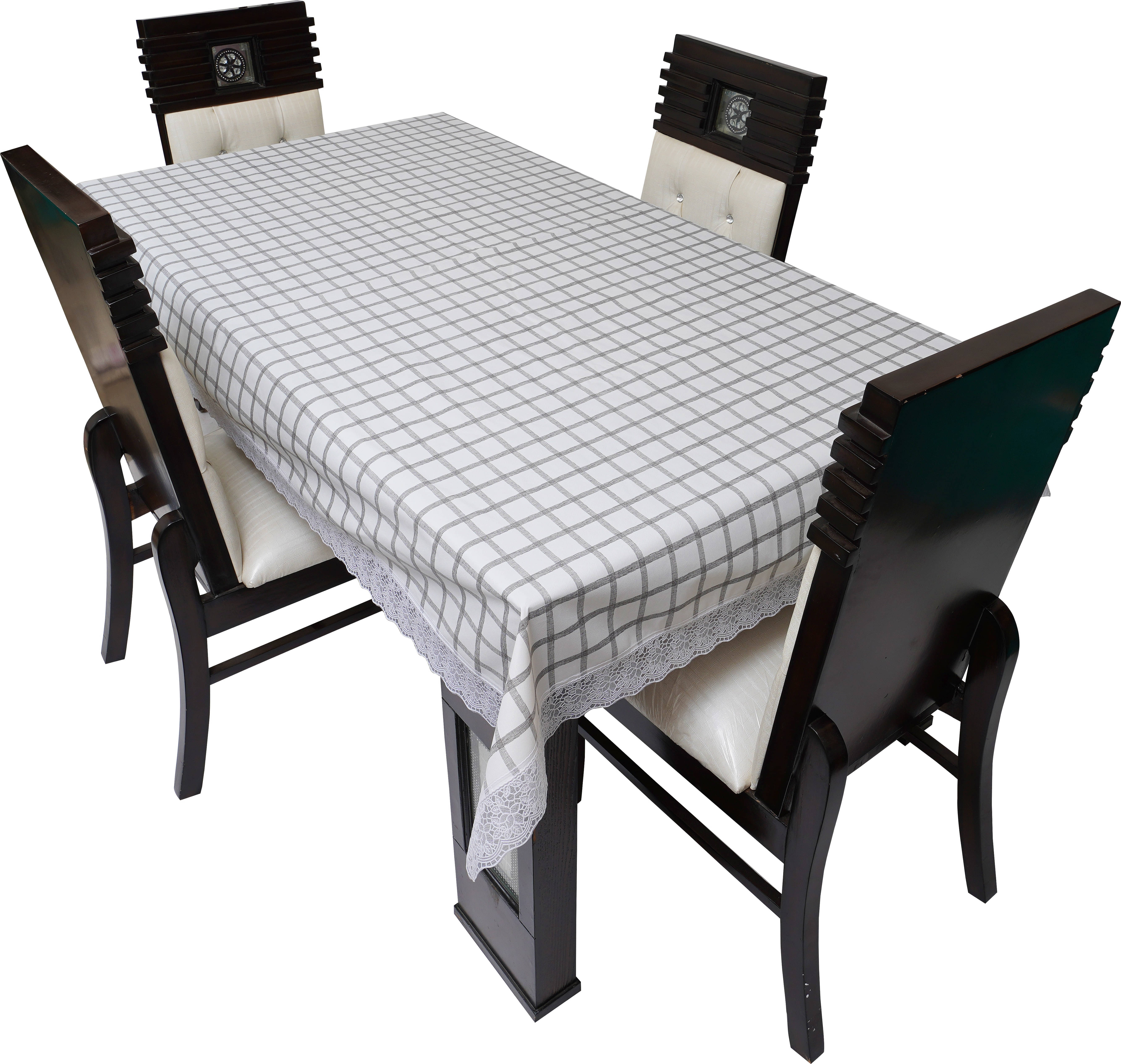 Dream Care Printed Polyester 4 Seater Rectangle Table Cover ( 52 x 76 ) cm Pack of 1 White Dream Care Printed Polyester 4 Seater Rectangle Table Cover ( 52 x 76 ) cm Pack of 1 White