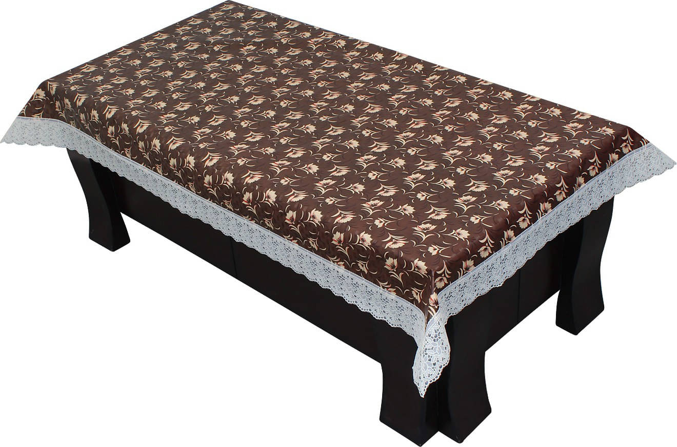 Dream Care Printed Polyester 4 Seater Rectangle Table Cover ( 40 x 60 ) cm Pack of 1 Brown     			Dream Care Printed Polyester 4 Seater Rectangle Table Cover ( 40 x 60 ) cm Pack of 1 Brown