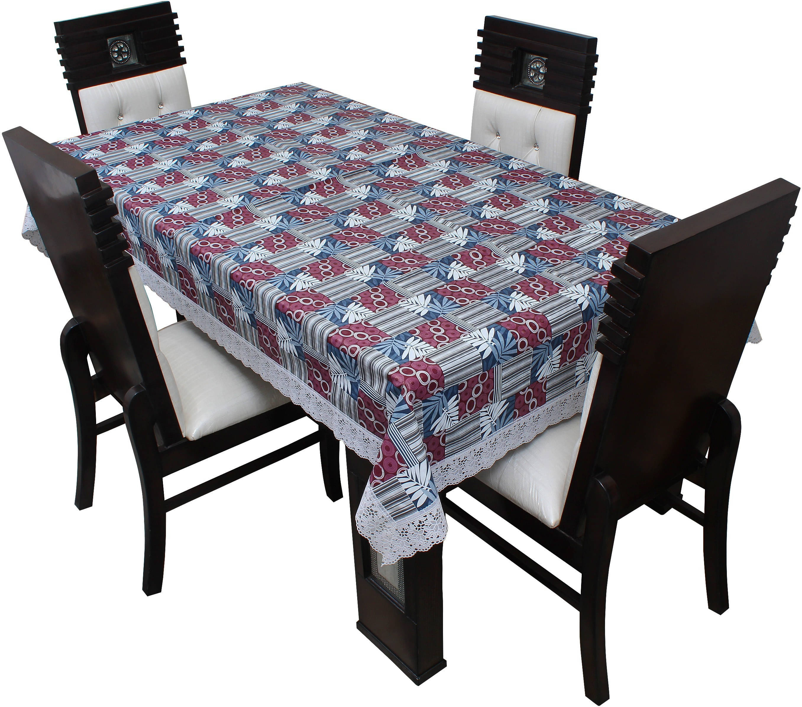 Dream Care Printed Polyester 4 Seater Rectangle Table Cover ( 52 x 76 ) cm Pack of 1 Gray Dream Care Printed Polyester 4 Seater Rectangle Table Cover ( 52 x 76 ) cm Pack of 1 Gray