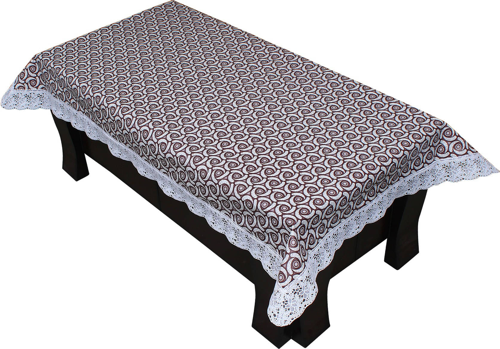     			Dream Care Printed Polyester 4 Seater Rectangle Table Cover ( 40 x 60 ) cm Pack of 1 Purple