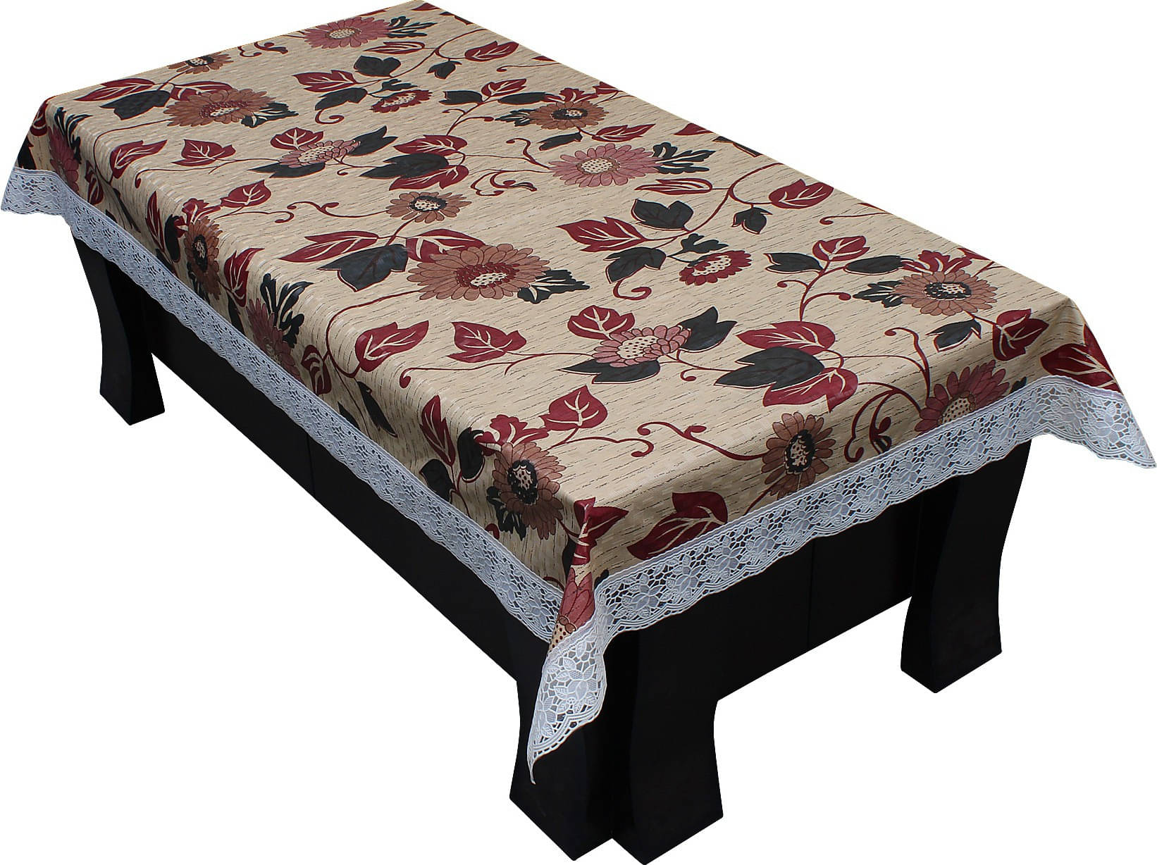 Dream Care Printed Polyester 4 Seater Rectangle Table Cover ( 40 x 60 ) cm Pack of 1 Beige Dream Care Printed Polyester 4 Seater Rectangle Table Cover ( 40 x 60 ) cm Pack of 1 Beige