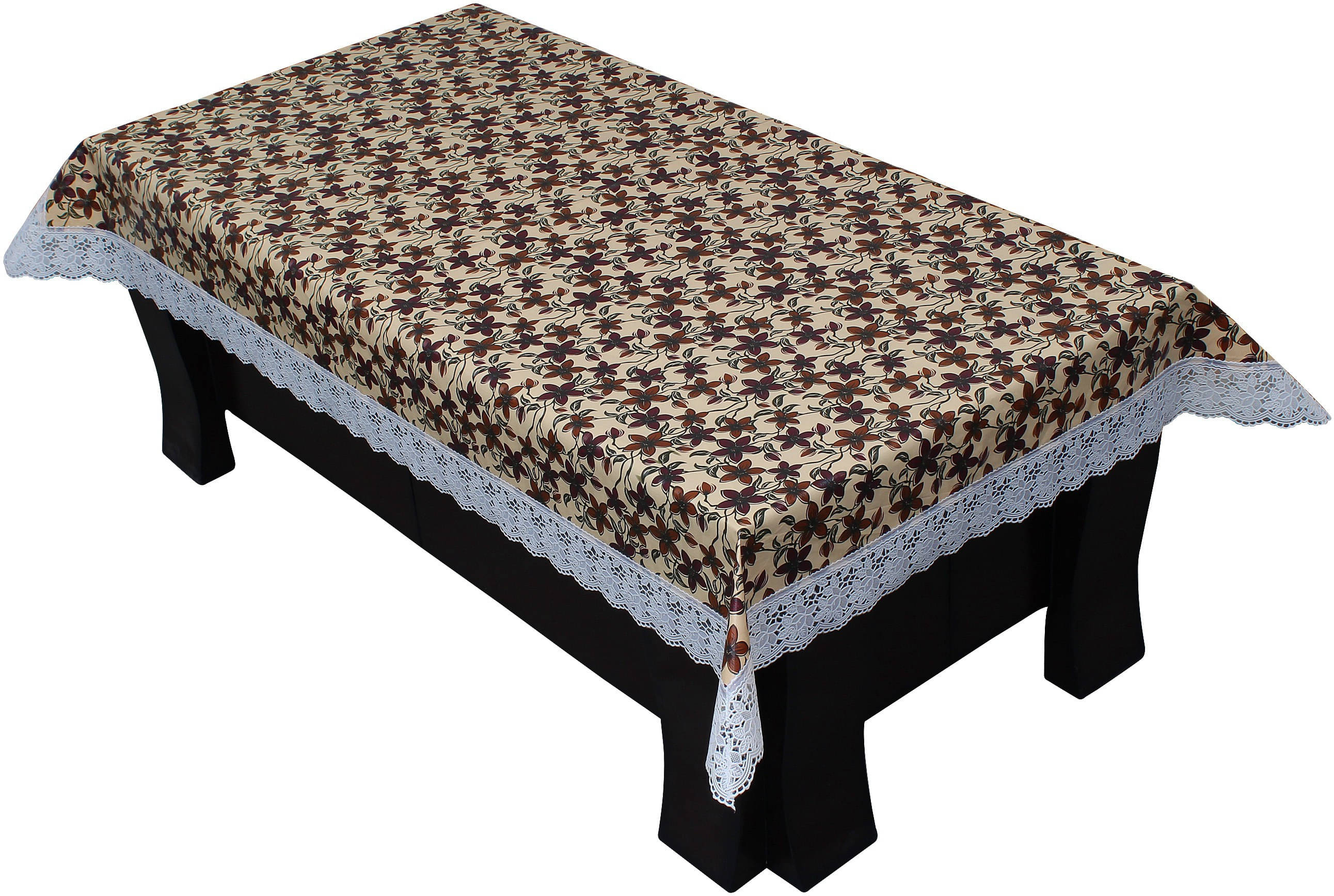 Dream Care Printed Polyester 4 Seater Rectangle Table Cover ( 40 x 60 ) cm Pack of 1 Beige Dream Care Printed Polyester 4 Seater Rectangle Table Cover ( 40 x 60 ) cm Pack of 1 Beige