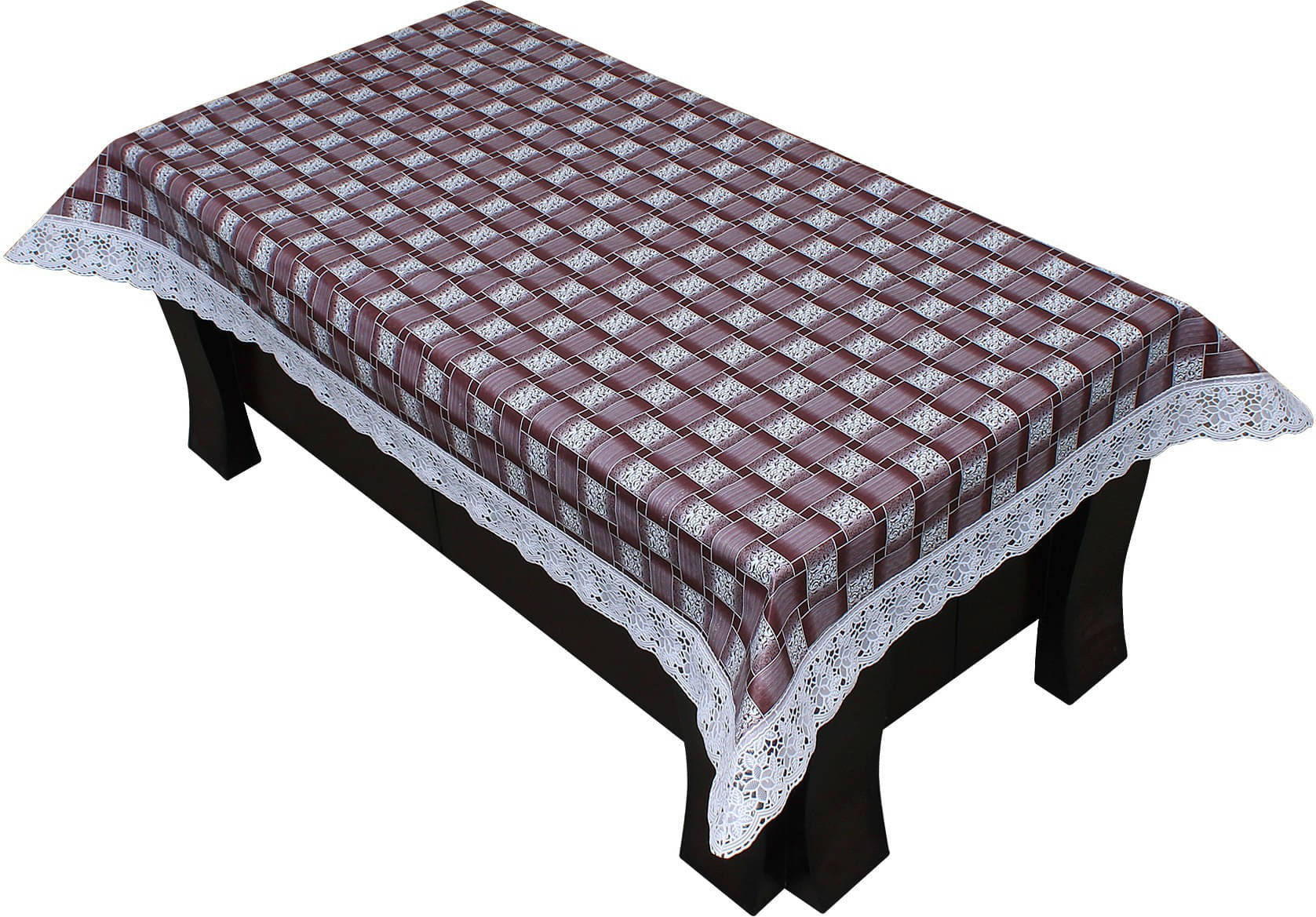 Dream Care Printed Polyester 4 Seater Rectangle Table Cover ( 40 x 60 ) cm Pack of 1 Brown Dream Care Printed Polyester 4 Seater Rectangle Table Cover ( 40 x 60 ) cm Pack of 1 Brown