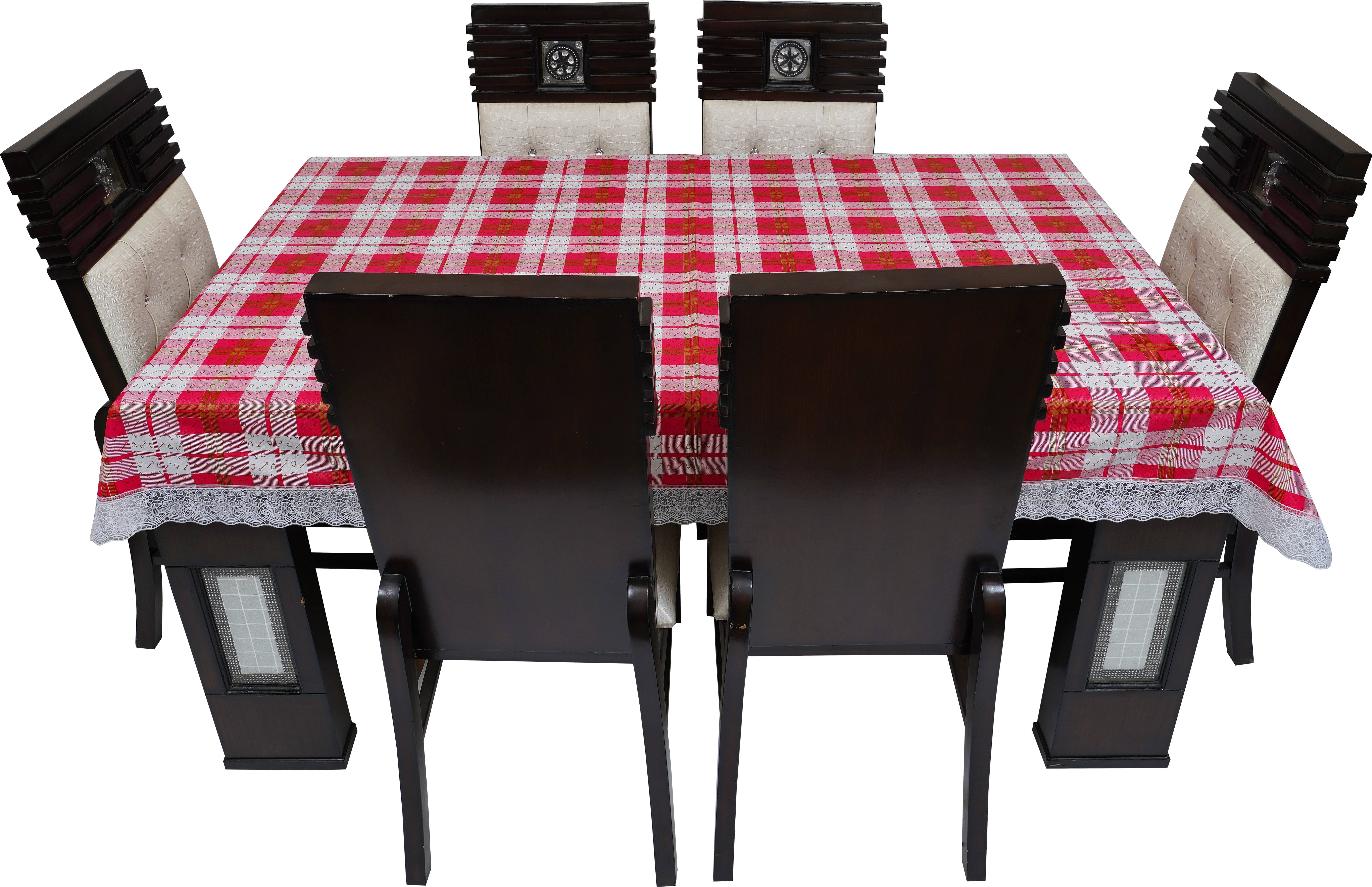 Dream Care Printed Polyester 6 Seater Rectangle Table Cover ( 60 x 90 ) cm Pack of 1 Pink Dream Care Printed Polyester 6 Seater Rectangle Table Cover ( 60 x 90 ) cm Pack of 1 Pink