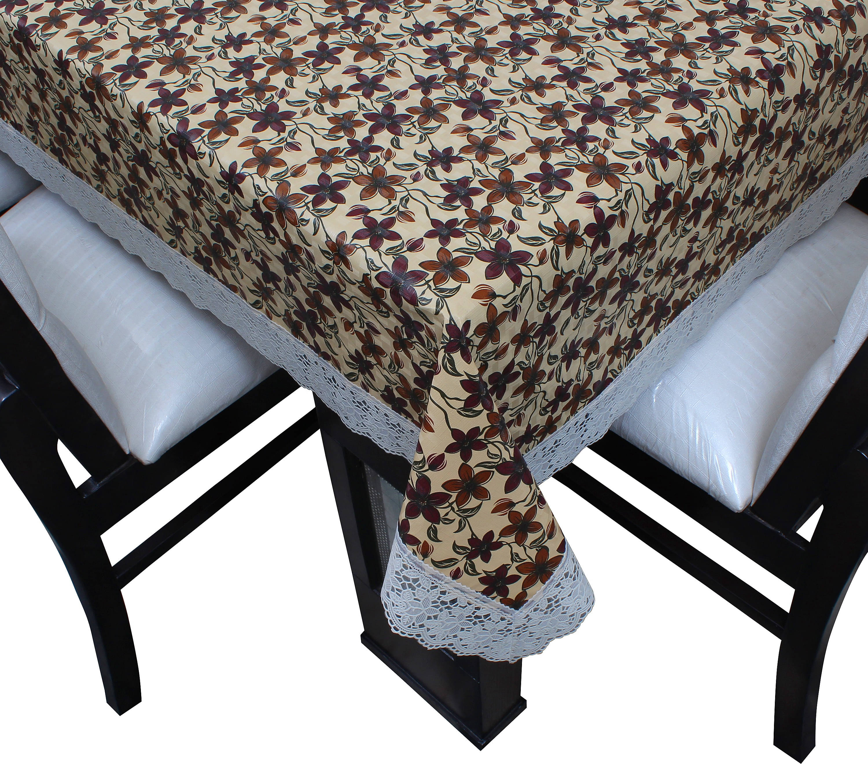 Dream Care Printed Polyester 6 Seater Rectangle Table Cover ( 60 x 90 ) cm Pack of 1 Beige Dream Care Printed Polyester 6 Seater Rectangle Table Cover ( 60 x 90 ) cm Pack of 1 Beige