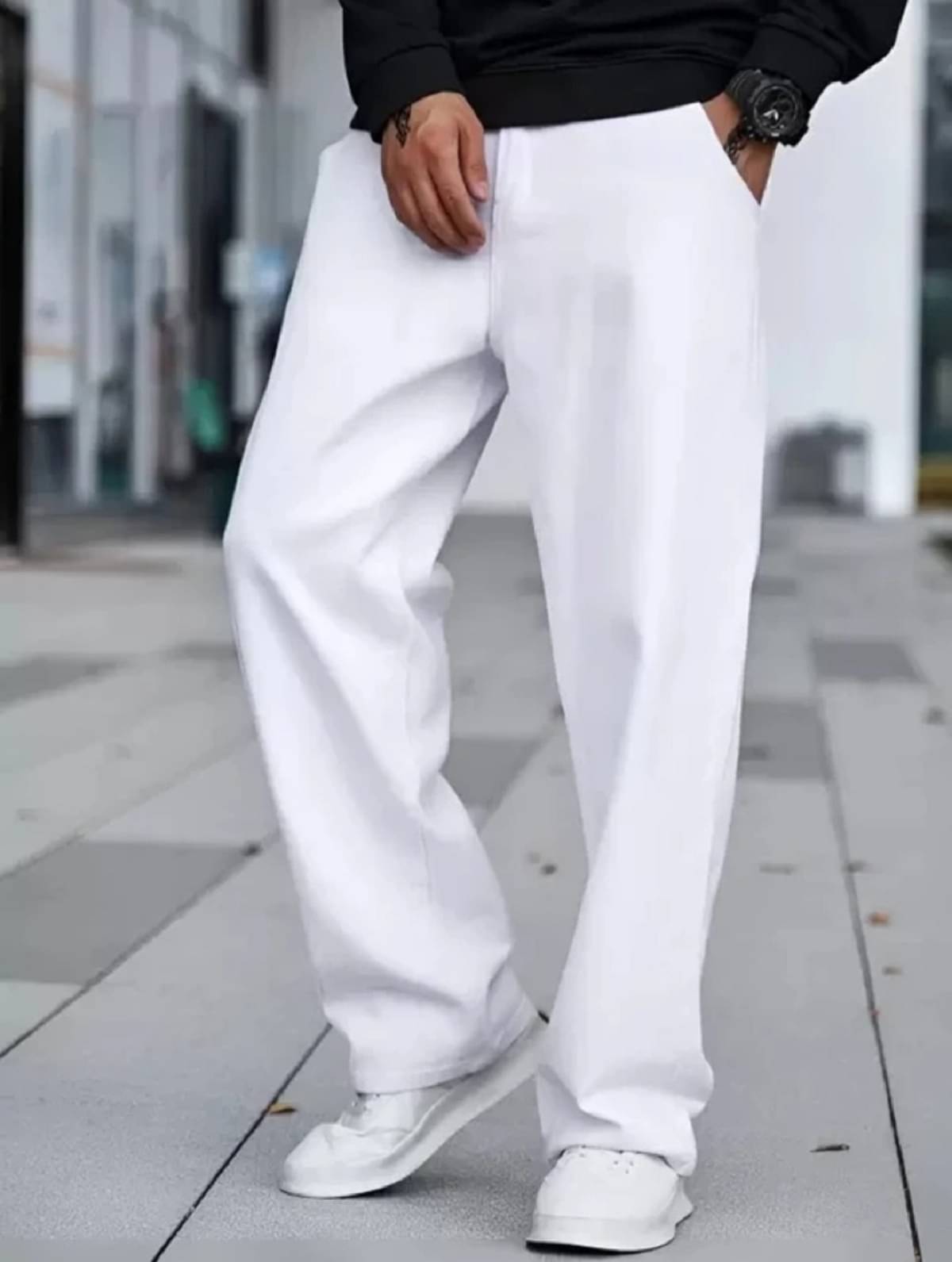     			GF Clean Look Men's Jeans - White ( Pack of 1 )