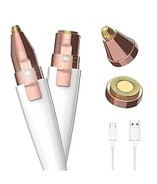 Generic Eyebrow Trimmer White Cordless Eyebrow Trimmer With 120 minutes Runtime