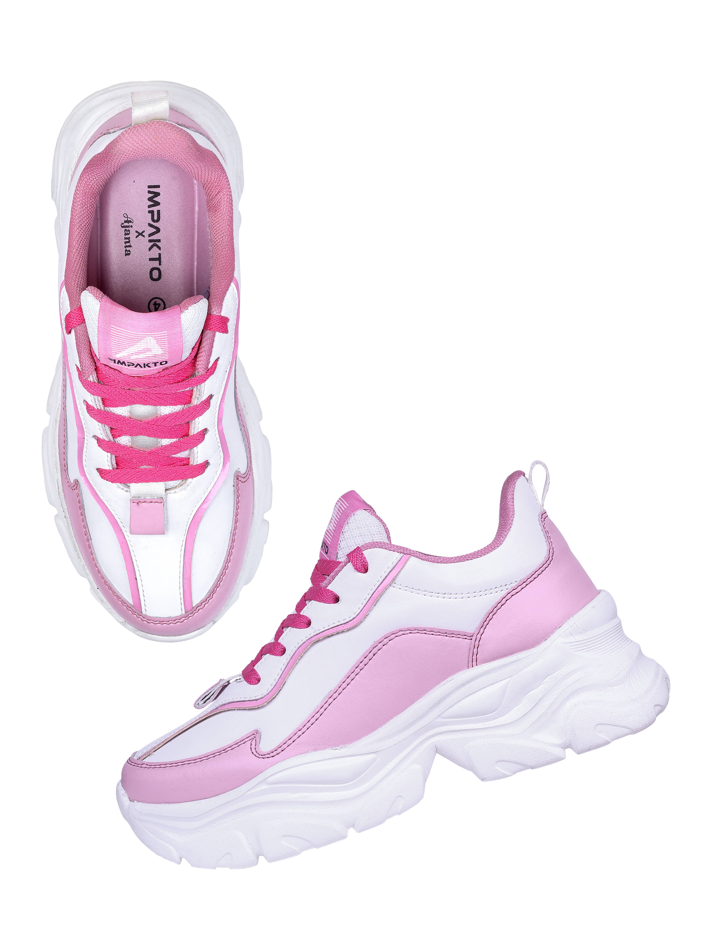     			Impakto Pink Women's Sneakers