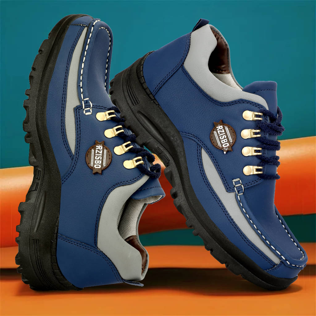     			LXXII Blue Men's Boat Shoes