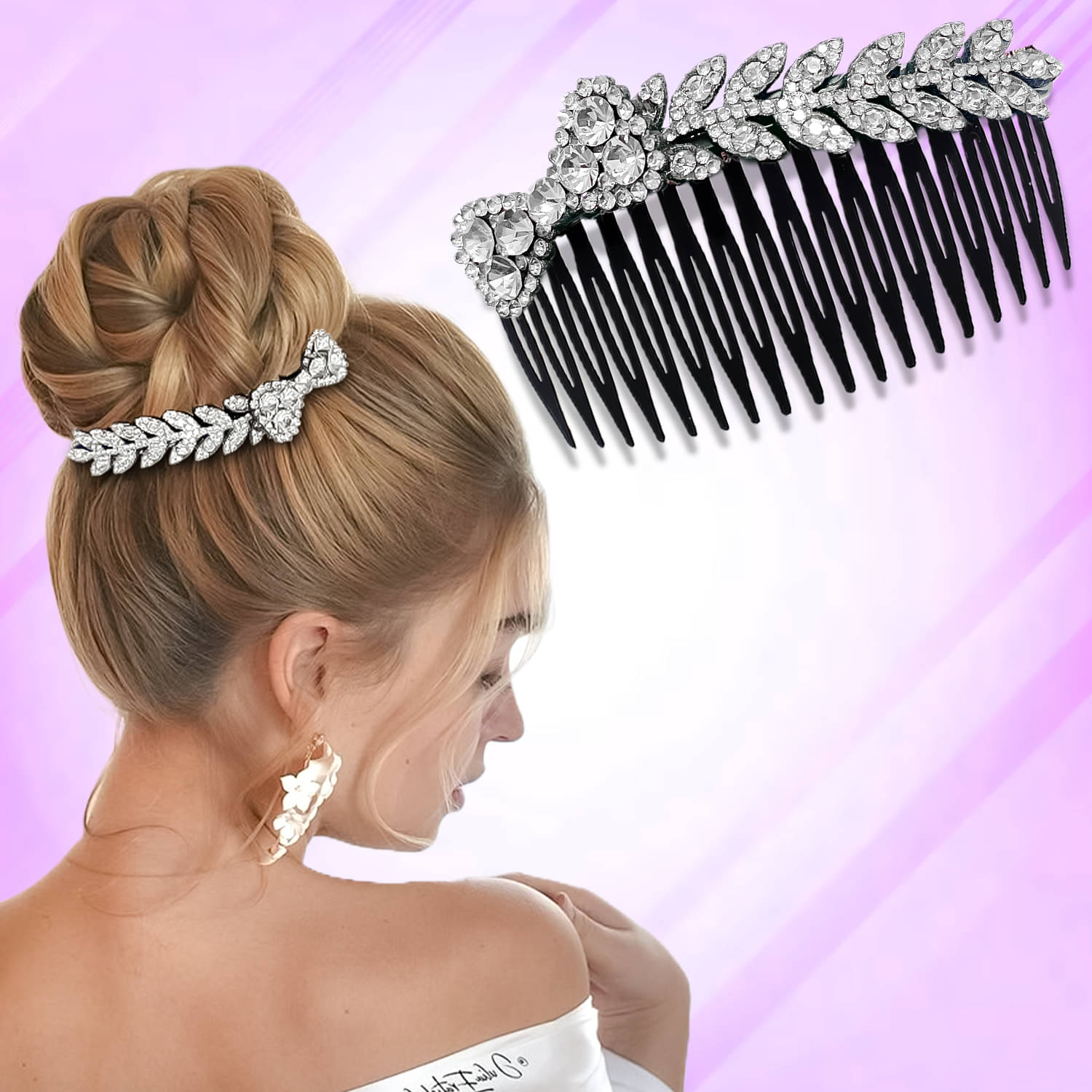     			LYKAA Silver Hair Clip ( Pack of 1 )