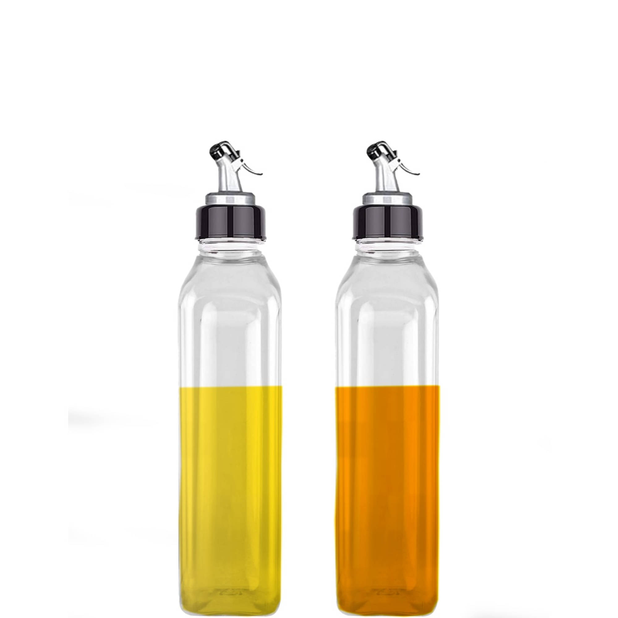     			MAGICSPOON Oil Dispenser Polyproplene Transparent Oil Container ( Set of 2 )