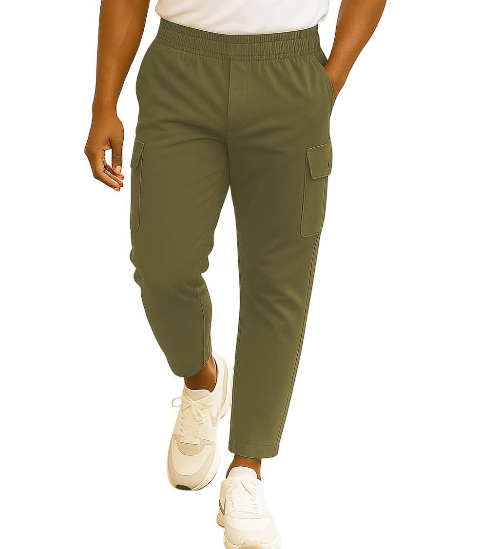     			MULTIIWA Regular Flat Men's Cargos - Dark Green ( Pack of 1 )