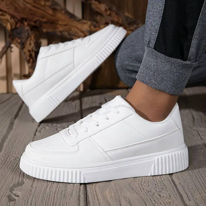     			Neakser Stylish White Men's Sneakers