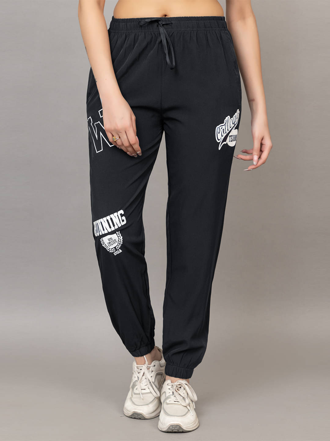     			PROBASIC Cotton Blend Printed Women Pyjama ( Black )