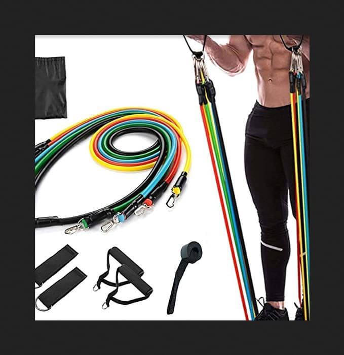 Resistance Bands 11pcs Set Tubes for Fitness-Training Equipment for Arm Leg Resistance Bands 11pcs Set Tubes for Fitness-Training Equipment for Arm Leg