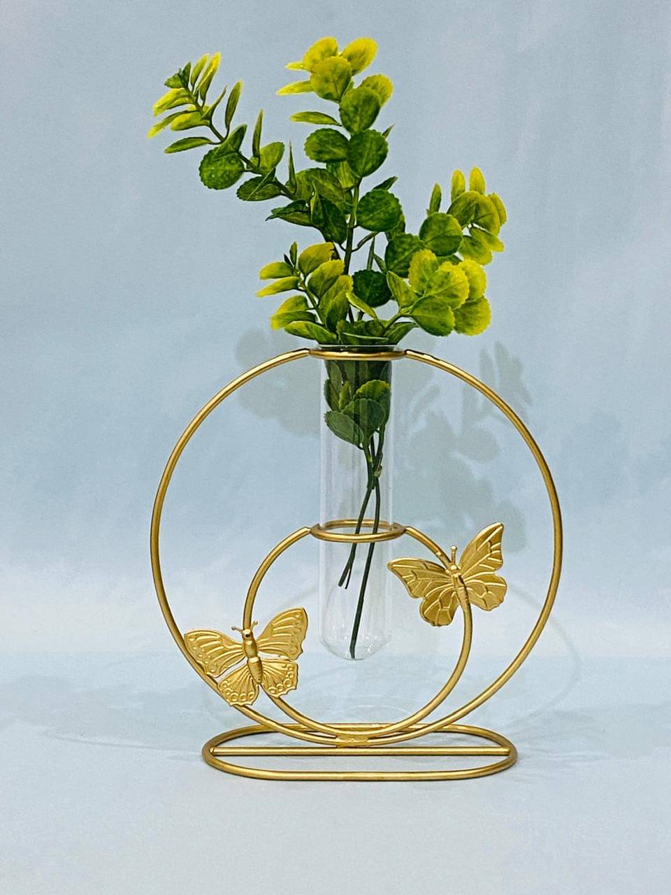 THE UNIQUE DESIGNS Desktop Glass Planter Hydroponics Vase Glass Propagation Station with Modern Creative Geometric Metal Frame Test Tube Vase for Home Office Decor Table Top , Gold THE UNIQUE DESIGNS Desktop Glass Planter Hydroponics Vase Glass Propagation Station with Modern Creative Geometric Metal Frame Test Tube Vase for Home Office Decor Table Top , Gold