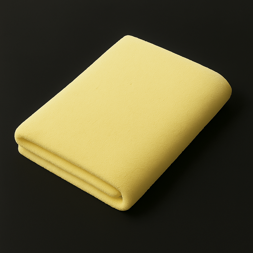     			TOMFERRY Pack of 1 Cotton 500 -GSM Bath Towel ( Yellow )