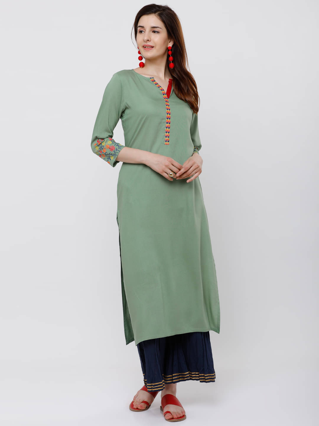 Vishudh Women Rayon Solid Straight Kurti ( Multicolor ) Vishudh Women Rayon Solid Straight Kurti ( Multicolor )