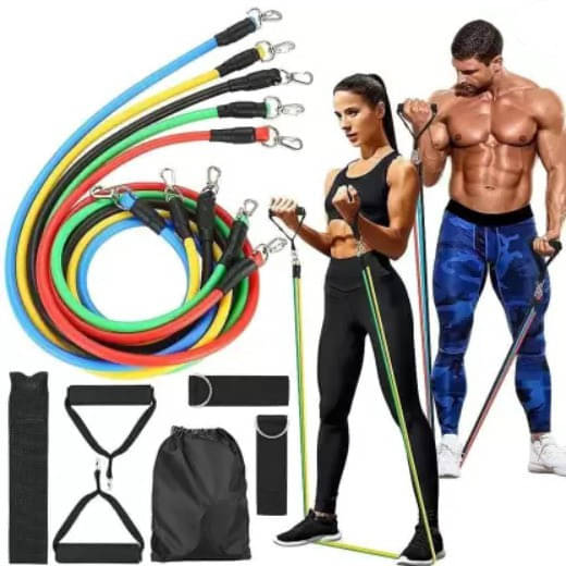     			resistance band 11 Pcs Set for Beginner to Experts Resistance Band