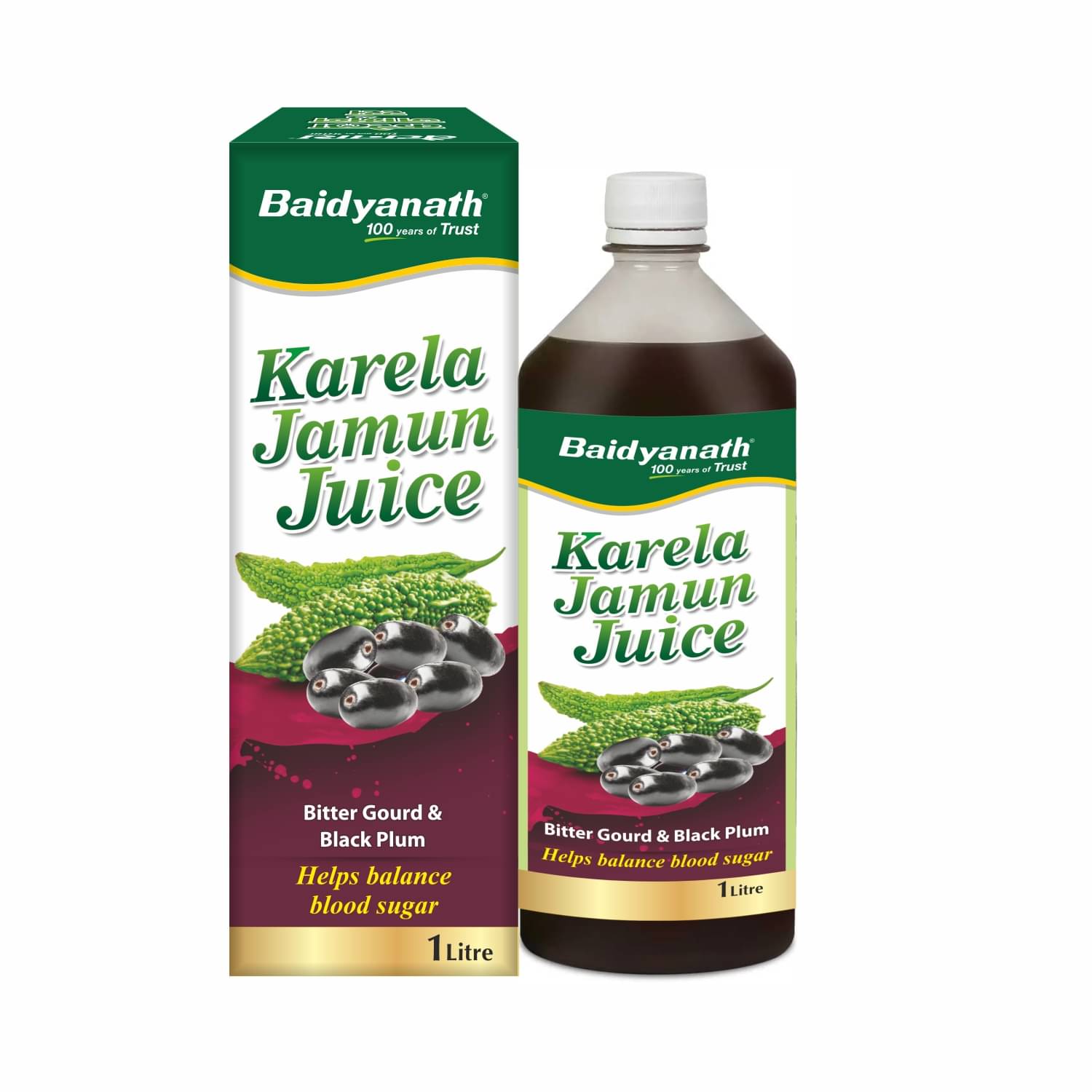     			Baidyanath Karela Jamun Juice Natural Remedy For Blood Sugar Management 1000ml