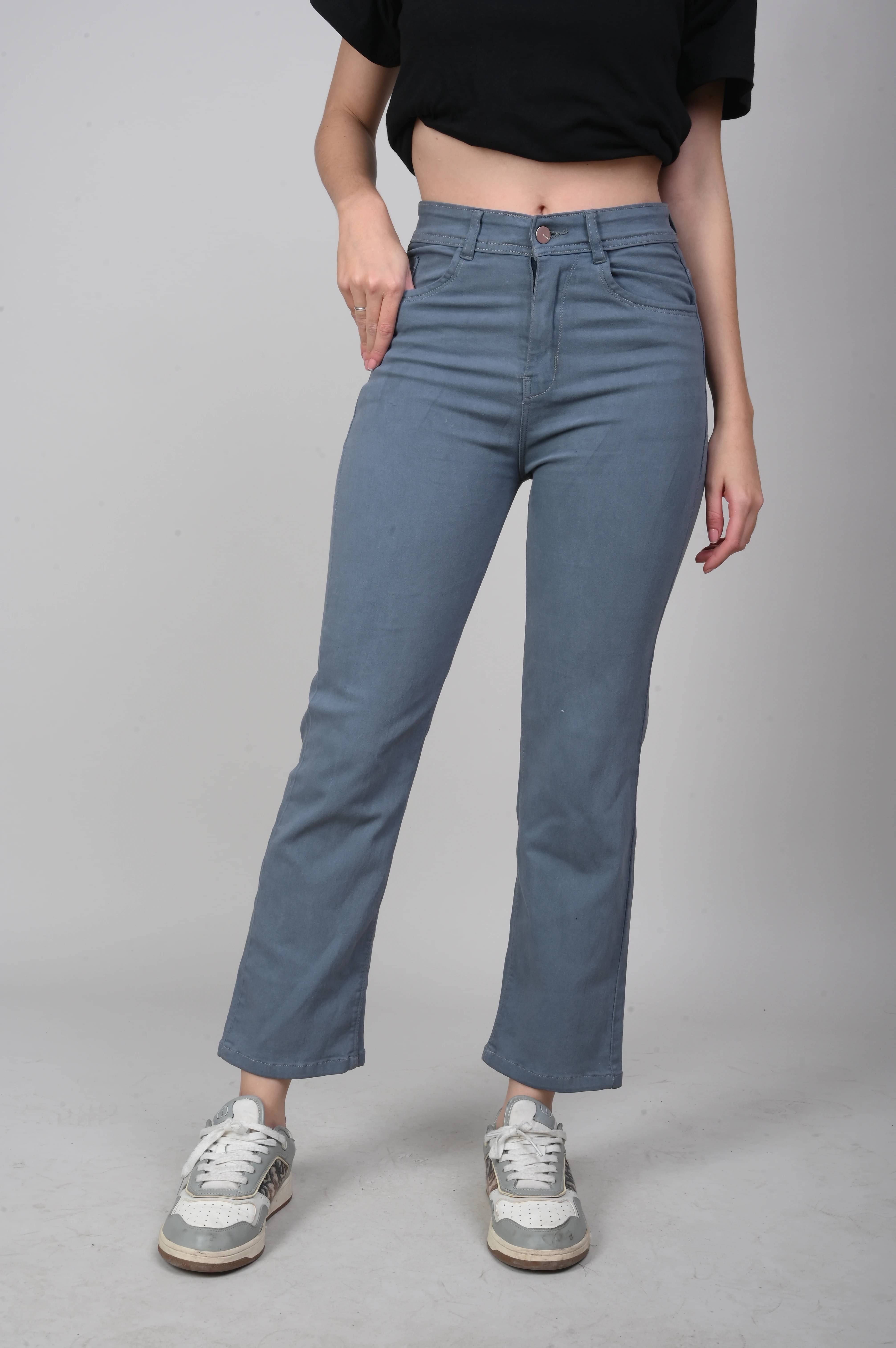     			Coutume Collections Women's Bootcut Mid-Rise Jeans ( Grey )