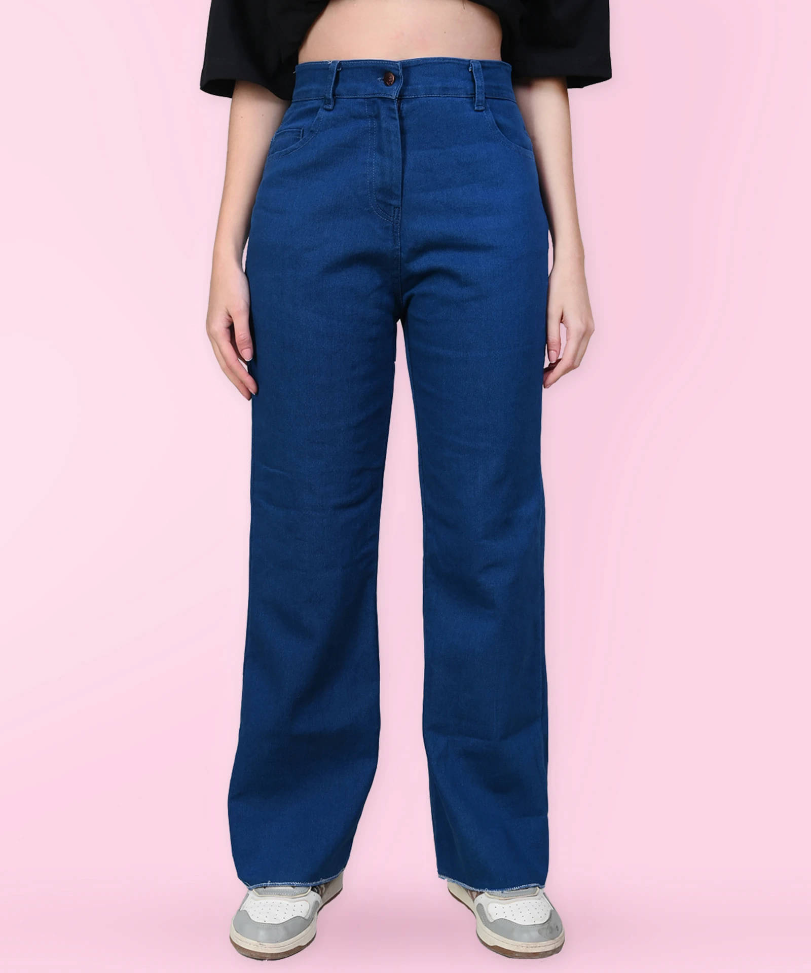     			Coutume Collections Women's Flared Mid-Rise Jeans ( Blue )