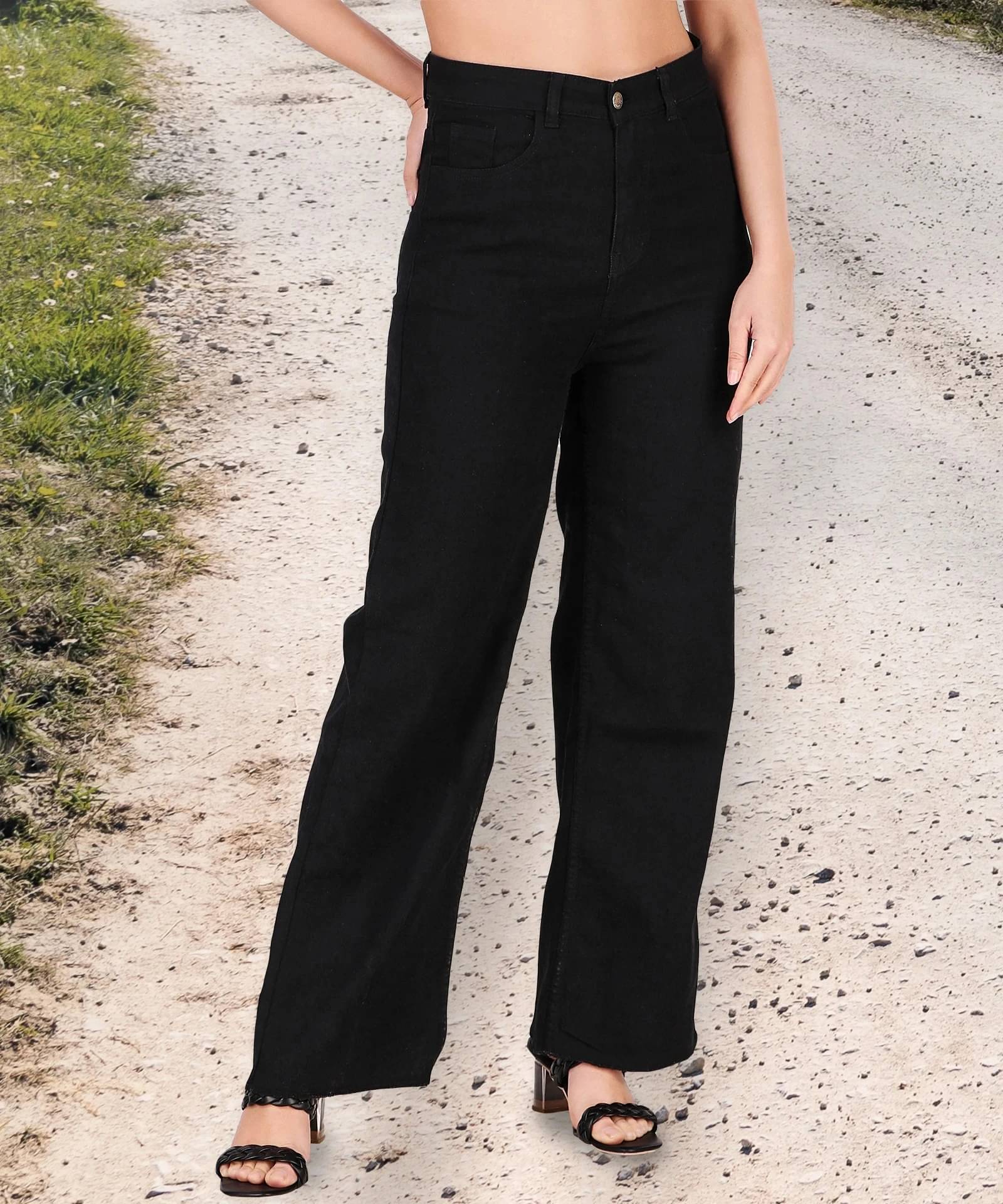     			Coutume Collections Women's Regular Fit Mid-Rise Jeans ( Black )