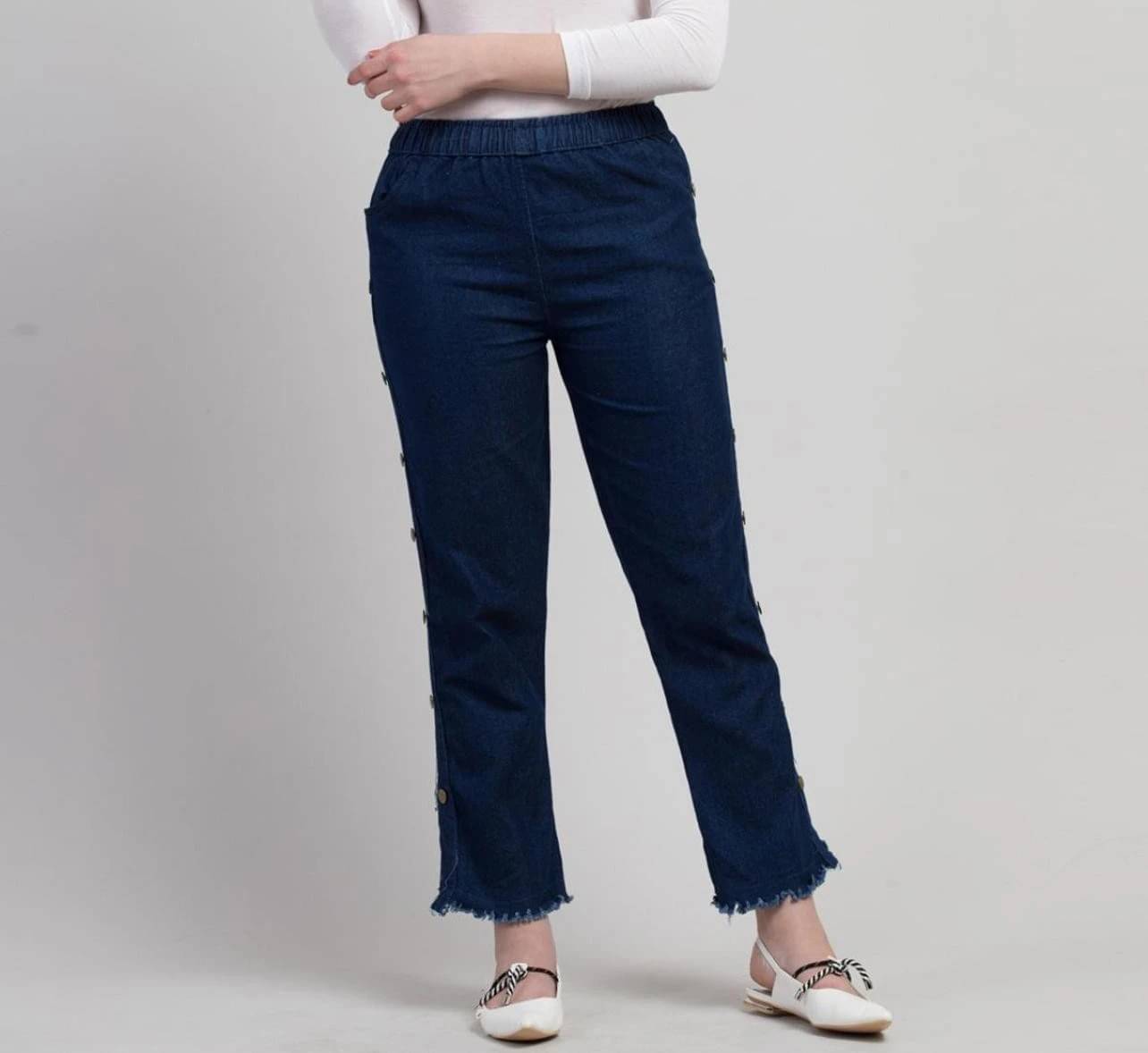     			Coutume Collections Women's Regular Fit High-Rise Jeans ( Blue )