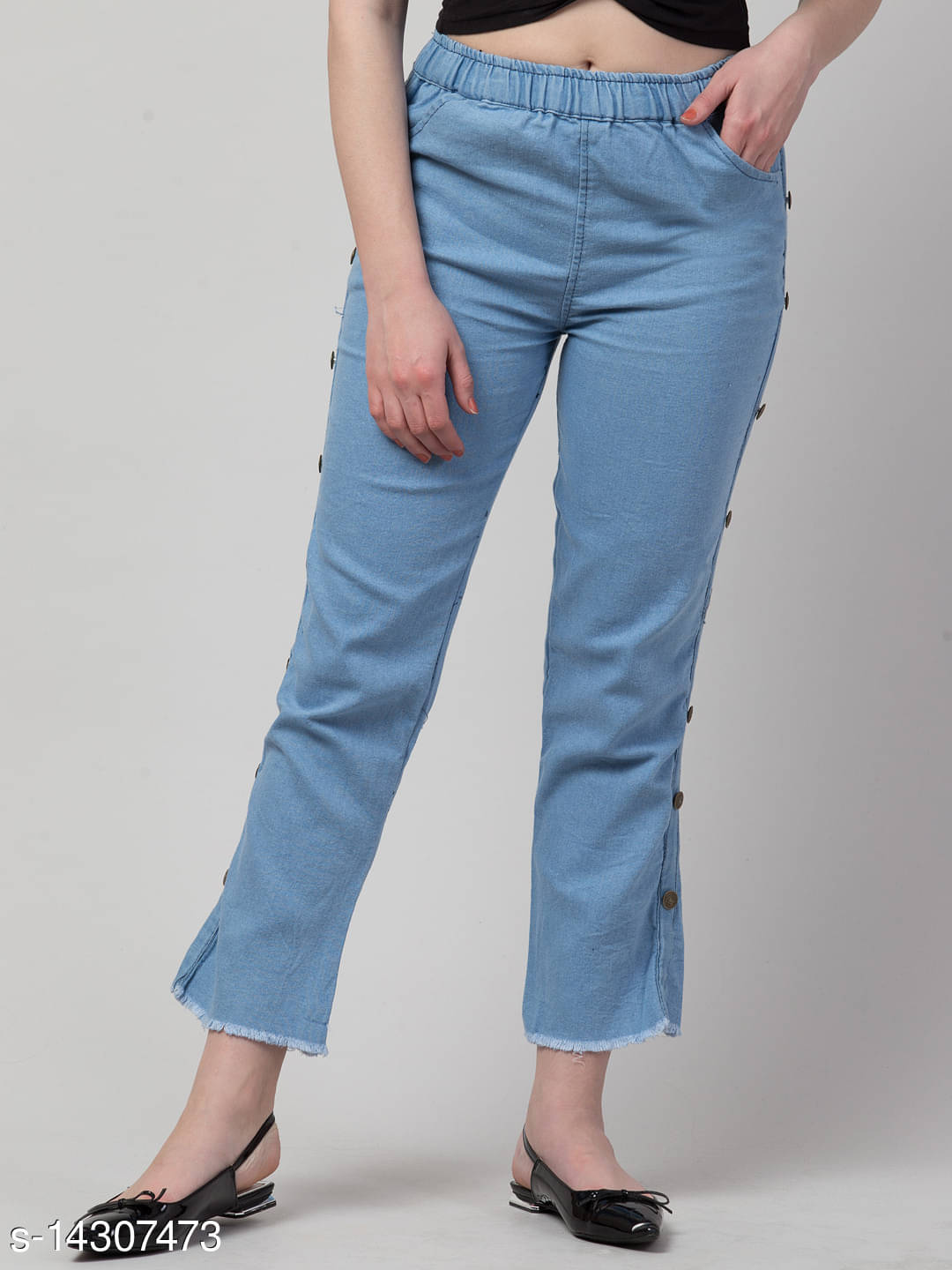    			Coutume Collections Women's Regular Fit Mid-Rise Jeans ( Black )