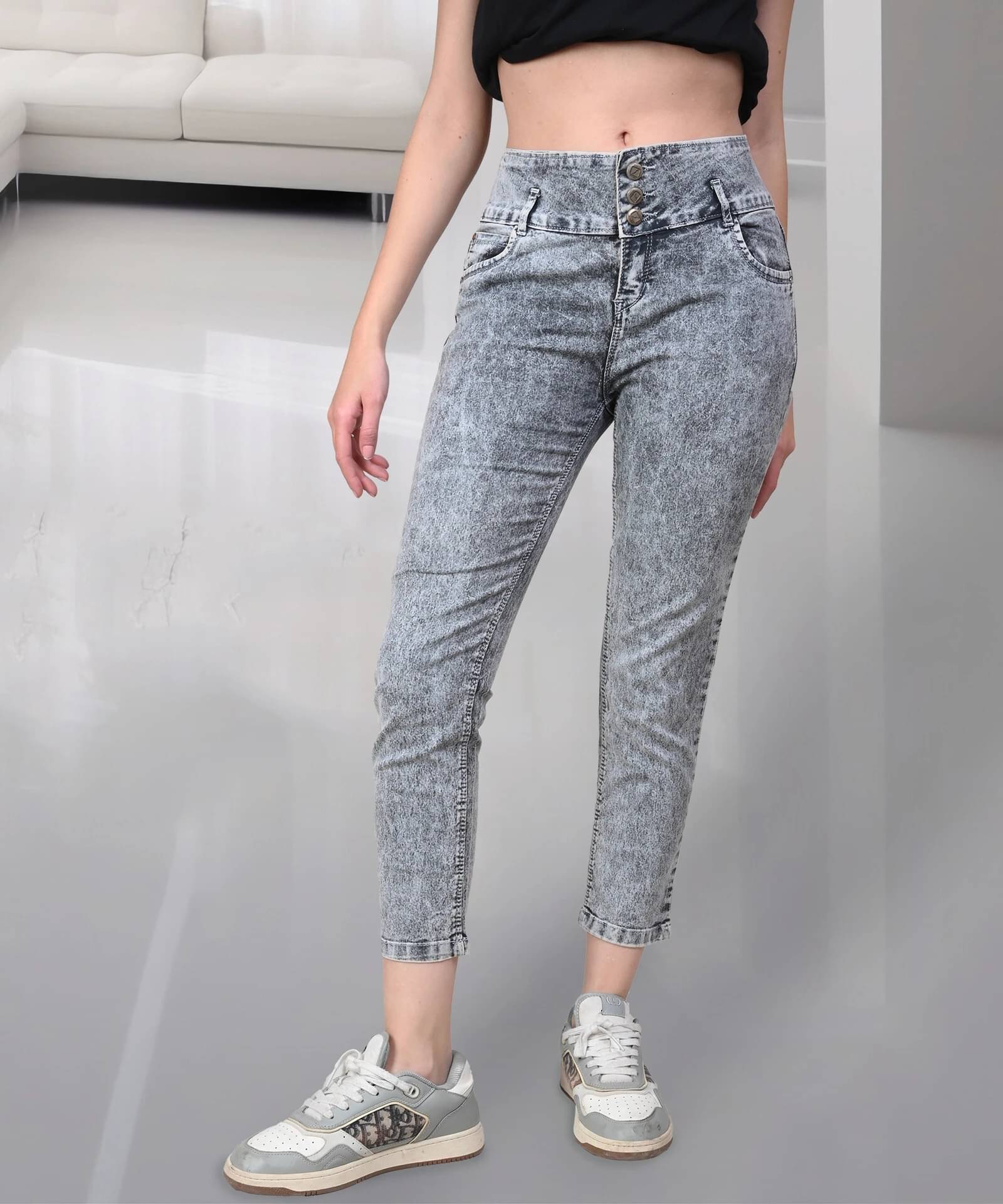     			Coutume Collections Women's Regular Fit Mid-Rise Jeans ( Grey )