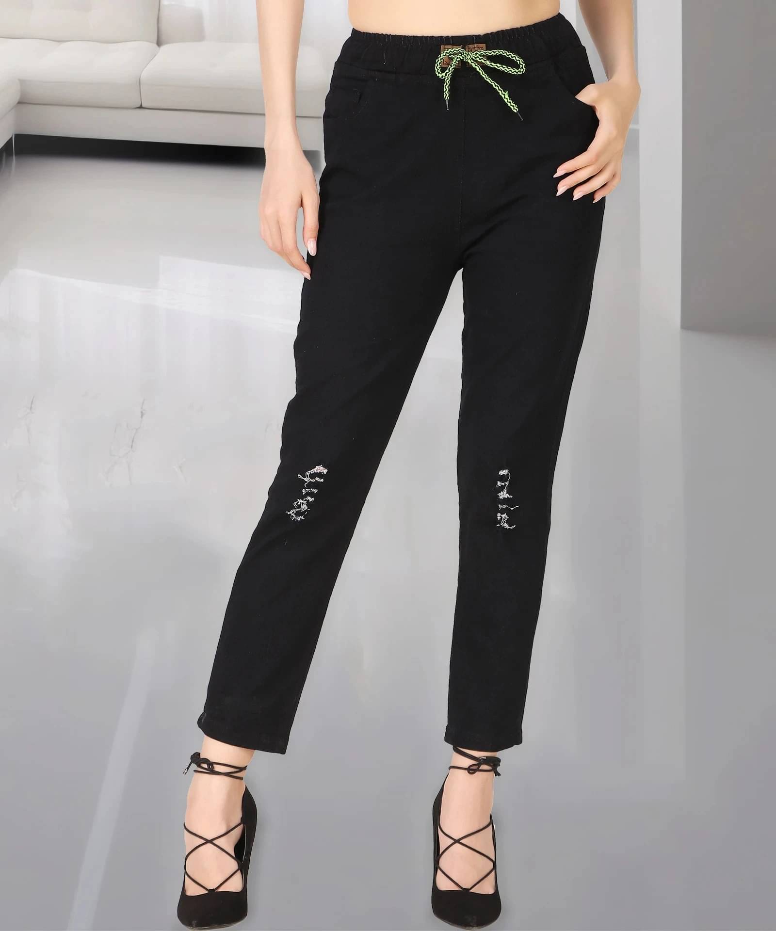     			Coutume Collections Women's Regular Fit Mid-Rise Jeans ( Black )
