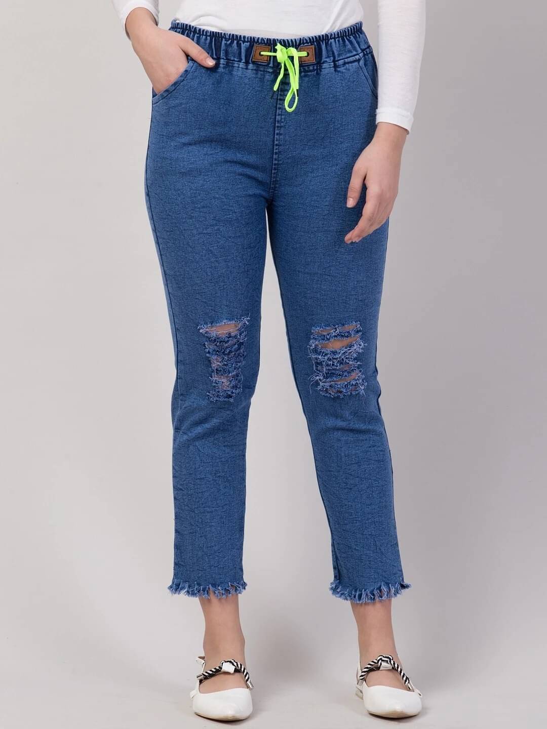     			Coutume Collections Women's Regular Fit High-Rise Jeans ( Blue )