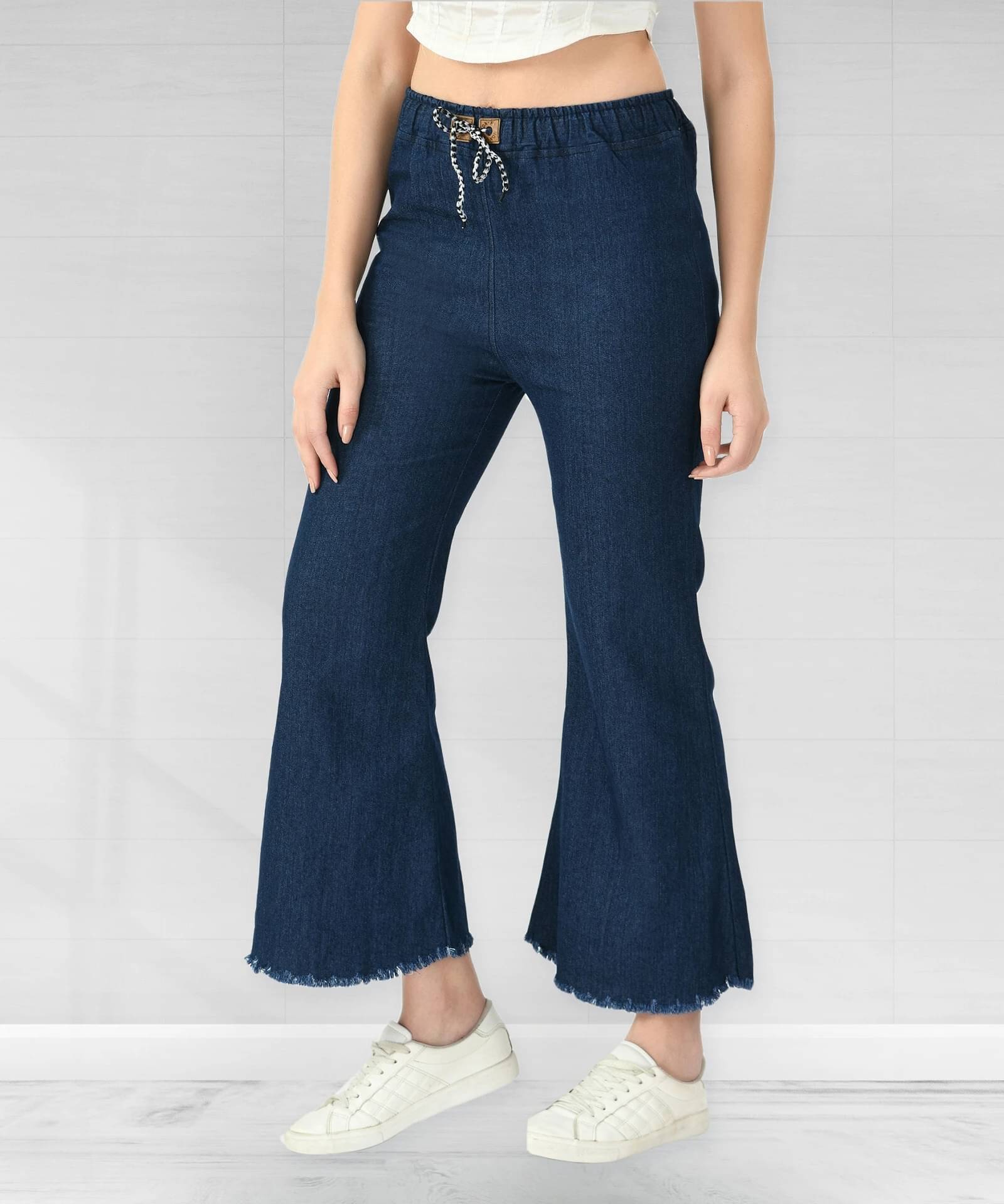     			Coutume Collections Women's Relaxed Fit Mid-Rise Jeans ( Blue )