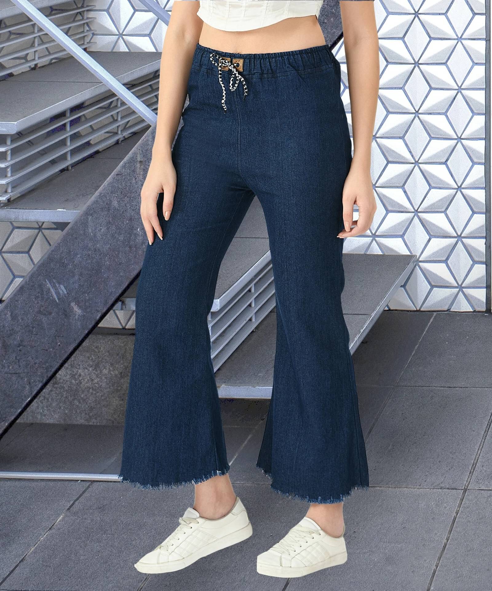     			Coutume Collections Women's Straight Fit Mid-Rise Jeans ( Blue )