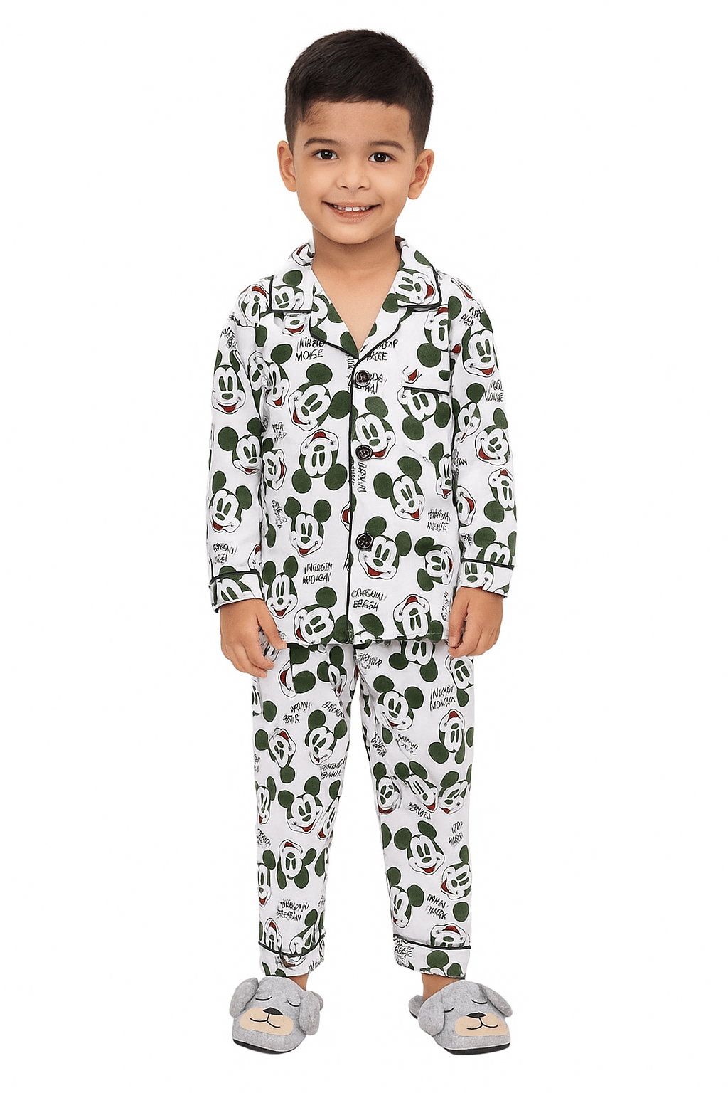 Daughters Enterprise Pack of 1 Boys 100% Cotton Nightsuit Set ( Black ) Daughters Enterprise Pack of 1 Boys 100% Cotton Nightsuit Set ( Black )