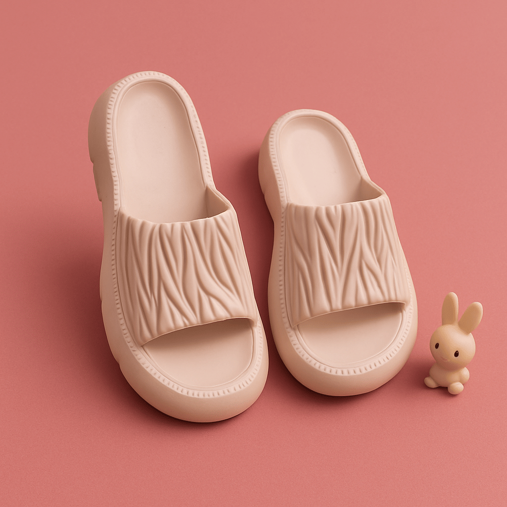     			FASHION ENGINEER Peach Women's Slide Flip Flop