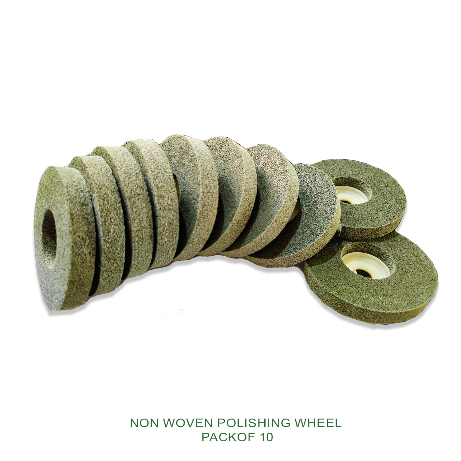 LXMI 4 x 1 Inch Grit 320 Non Woven Polishing Wheel Pack of 10 LXMI 4 x 1 Inch Grit 320 Non Woven Polishing Wheel Pack of 10